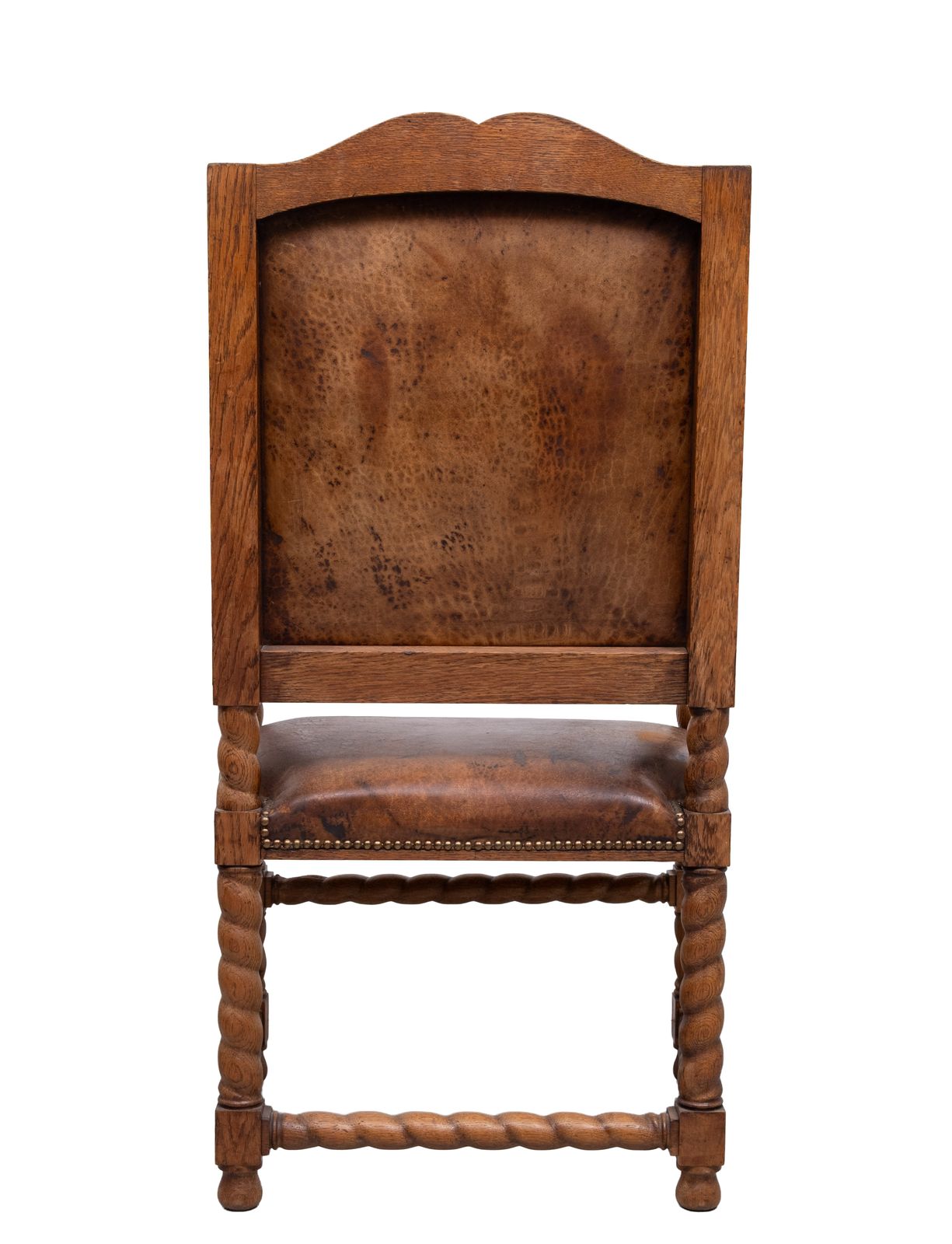 Dutch 19th Century Oak Baroque Open Arm Chair photo buy