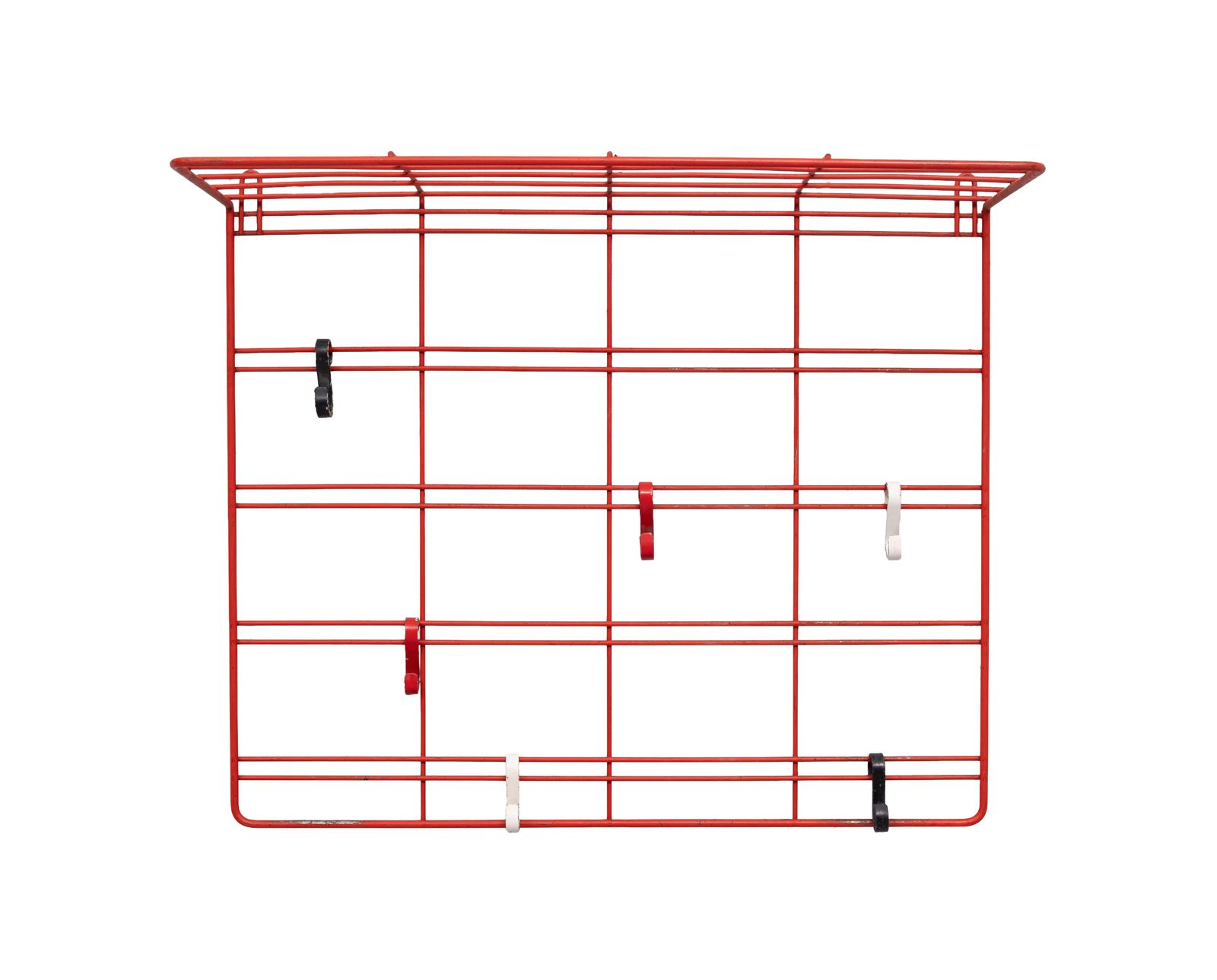 Red Metal Wire Hanging Coat Rack 1960s Holland photo buy