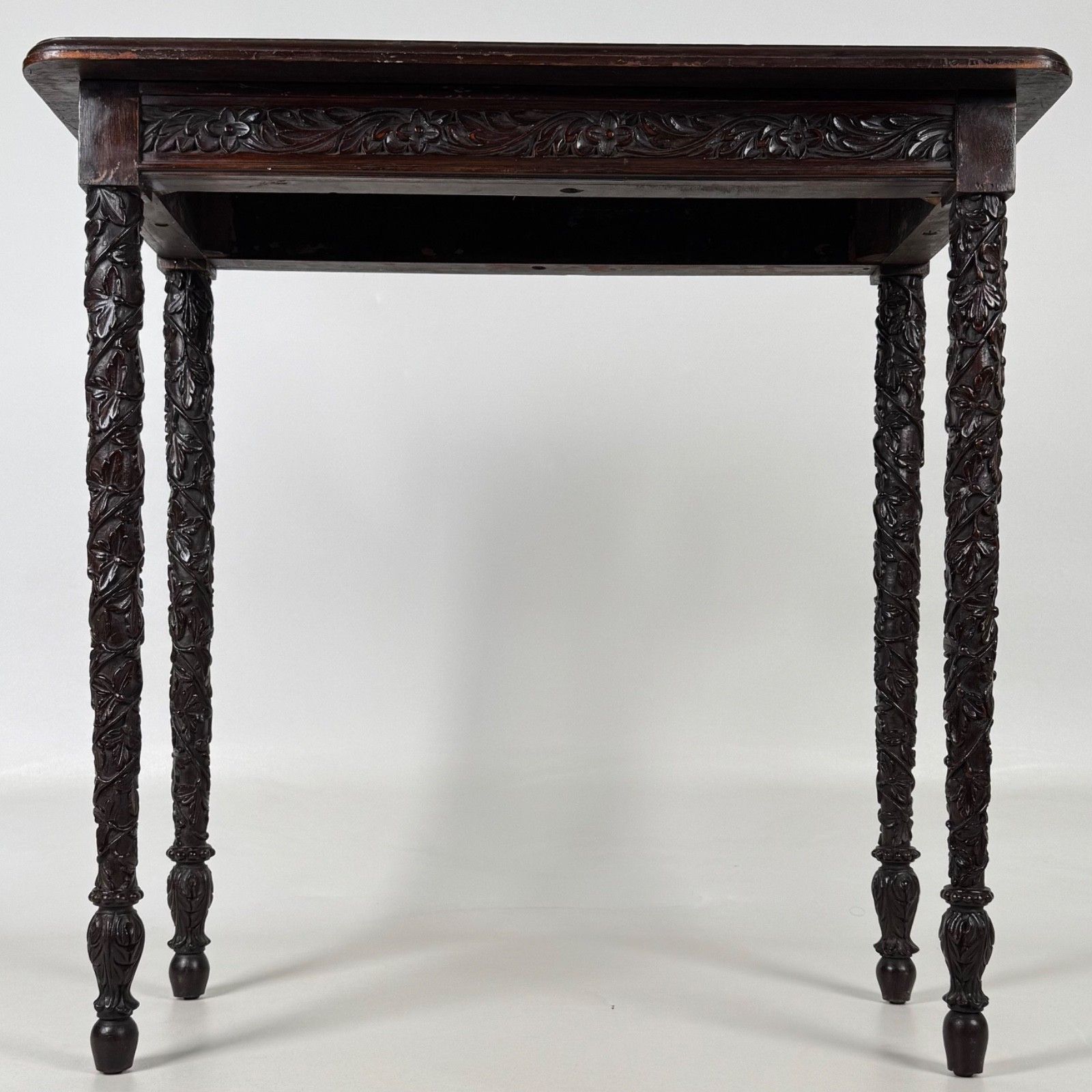 Antique 19th Century Small Anglo Indian Side Table In Mahogany photo 585.0