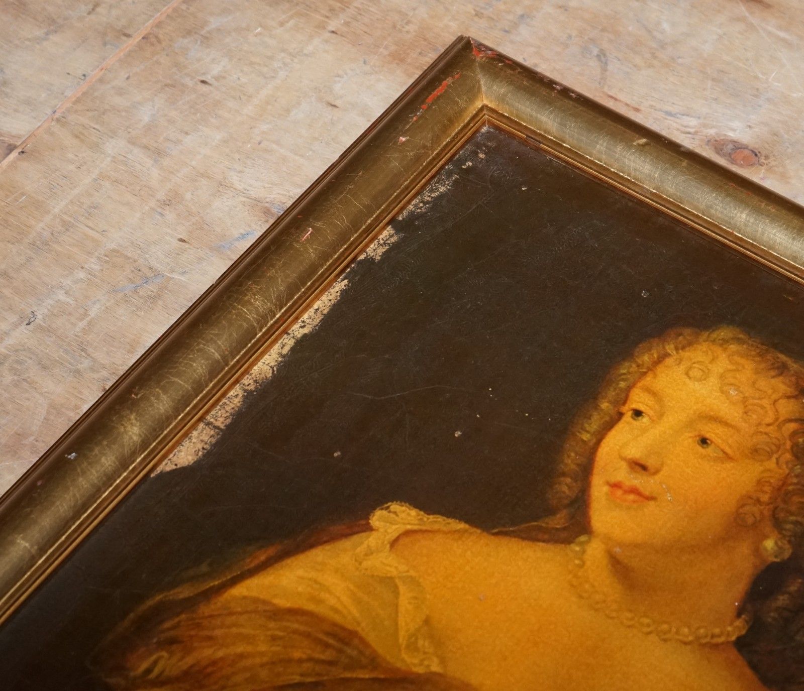 Vintage Print In Gilted Frame Madame De Sévigné French Aristocrat 86 X 56 Cm photo 350.0
