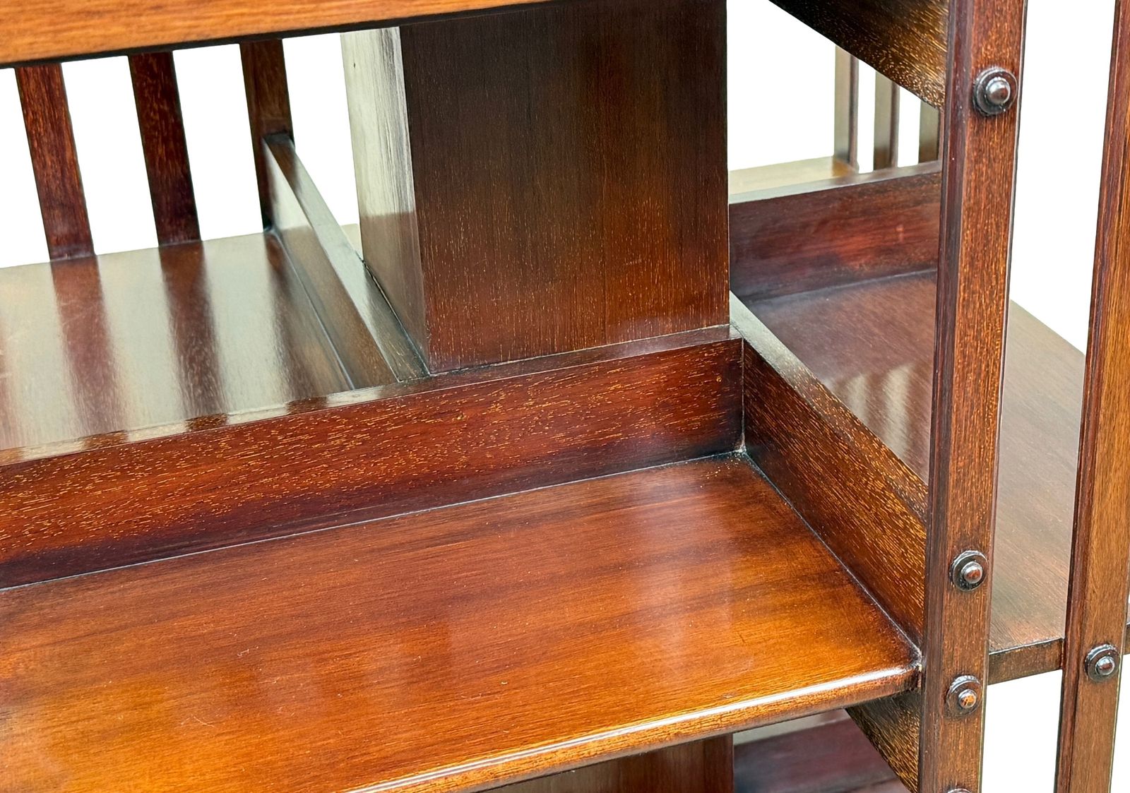 Mahogany Late 19th Century Revolving Bookcase (England, Circa 1890) photo Furniture