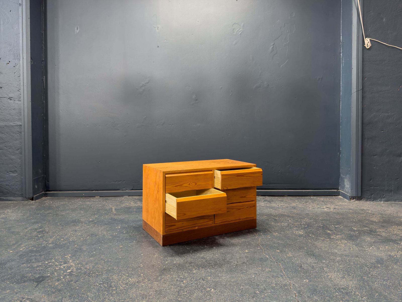 Low Pine Chest Of Drawers photo for sale