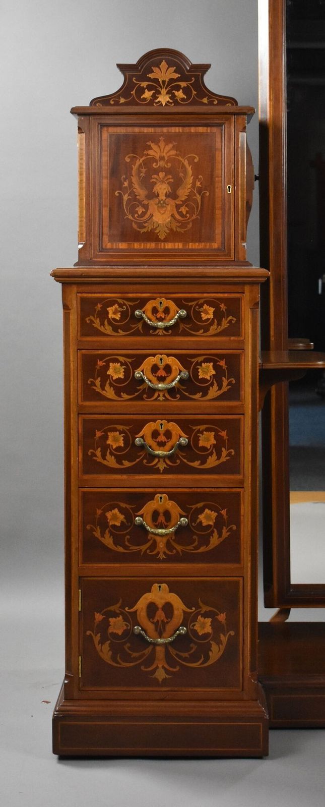 Victorian Marquetry Inlaid Dressing Table By Edwards & Roberts photo 2950.0