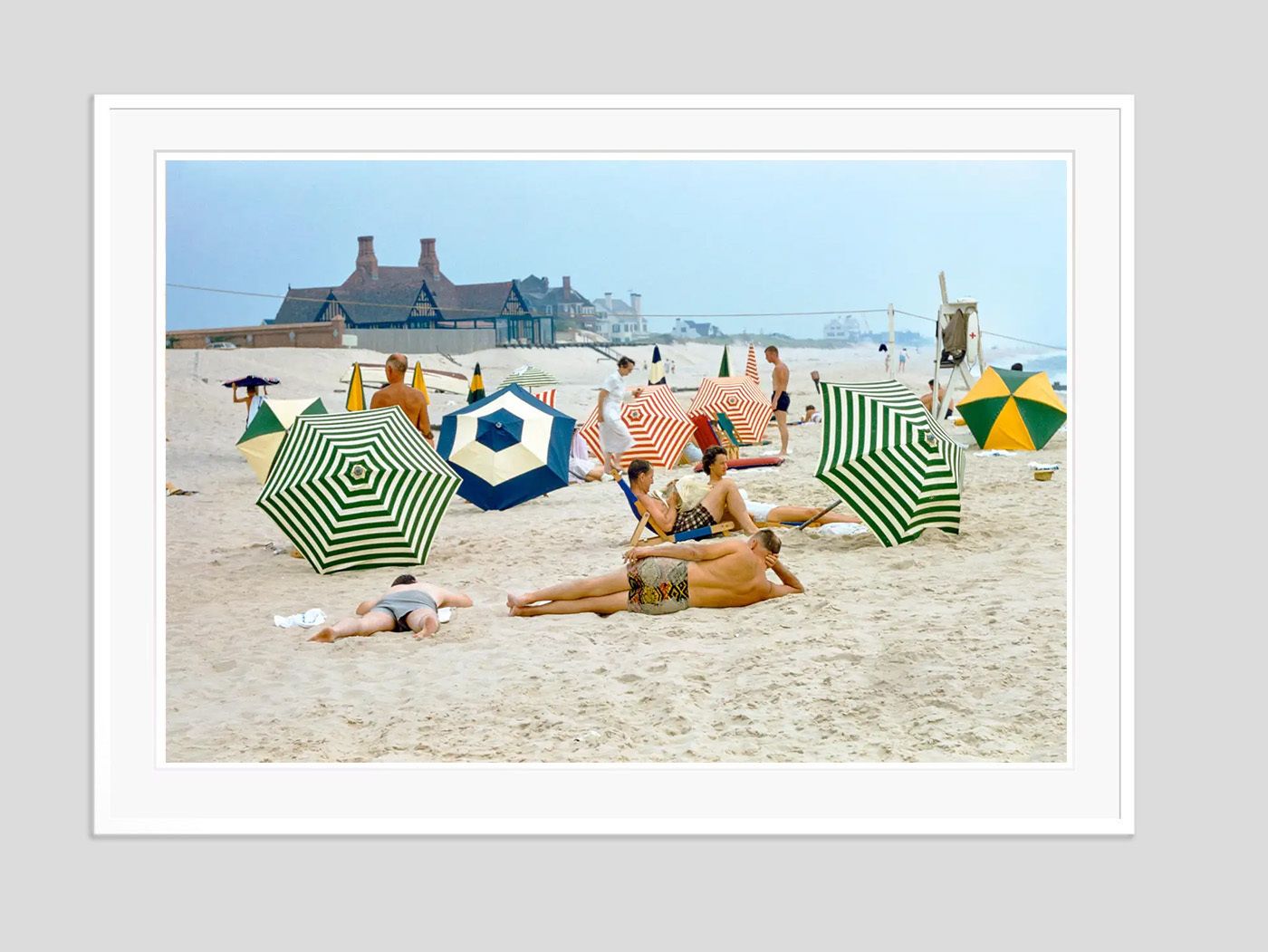 Toni Frissell 'The Hamptons' Archival Pigment Print Framed In White photo furniture