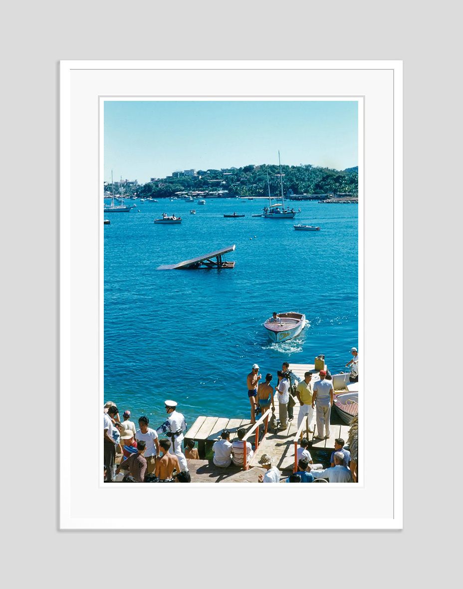 Toni Frissell 'Acapulco Scene' Archival Pigment Print Framed In White photo furniture