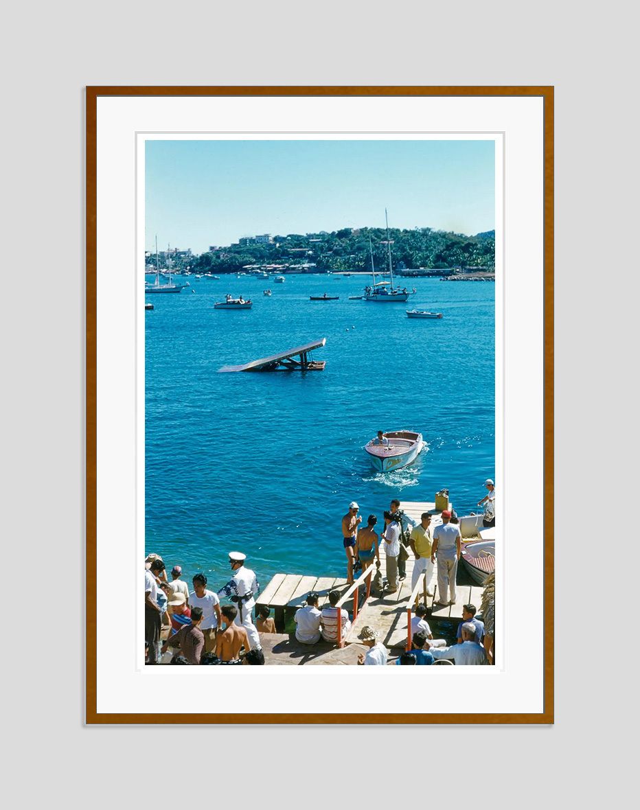 Toni Frissell 'Acapulco Scene' Archival Pigment Print Framed In Brown photo furniture