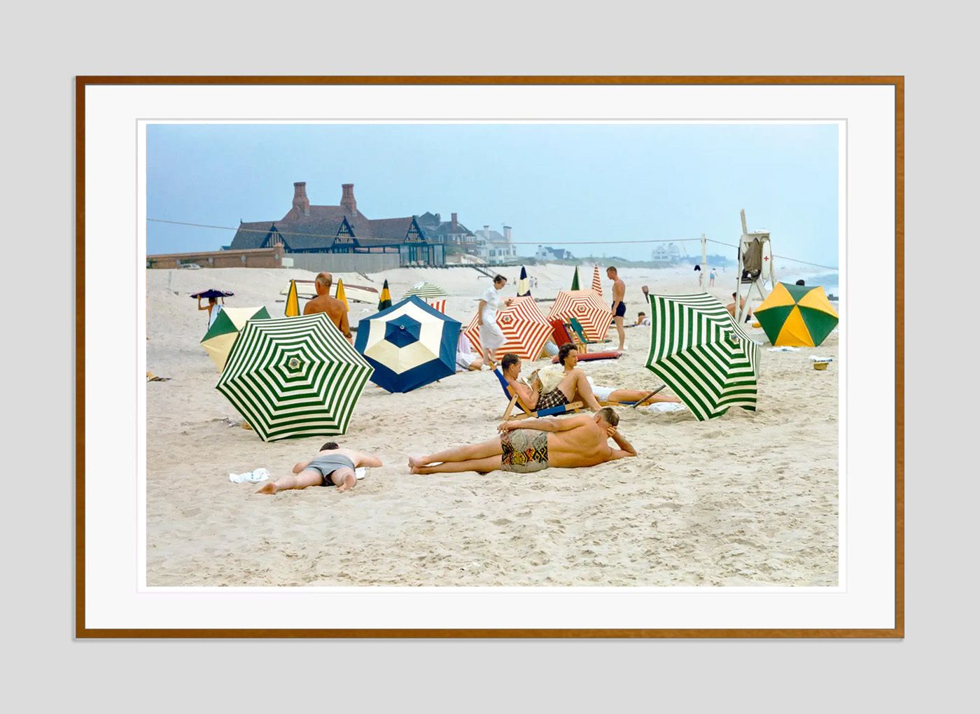Toni Frissell 'The Hamptons' Archival Pigment Print Framed In Brown photo furniture