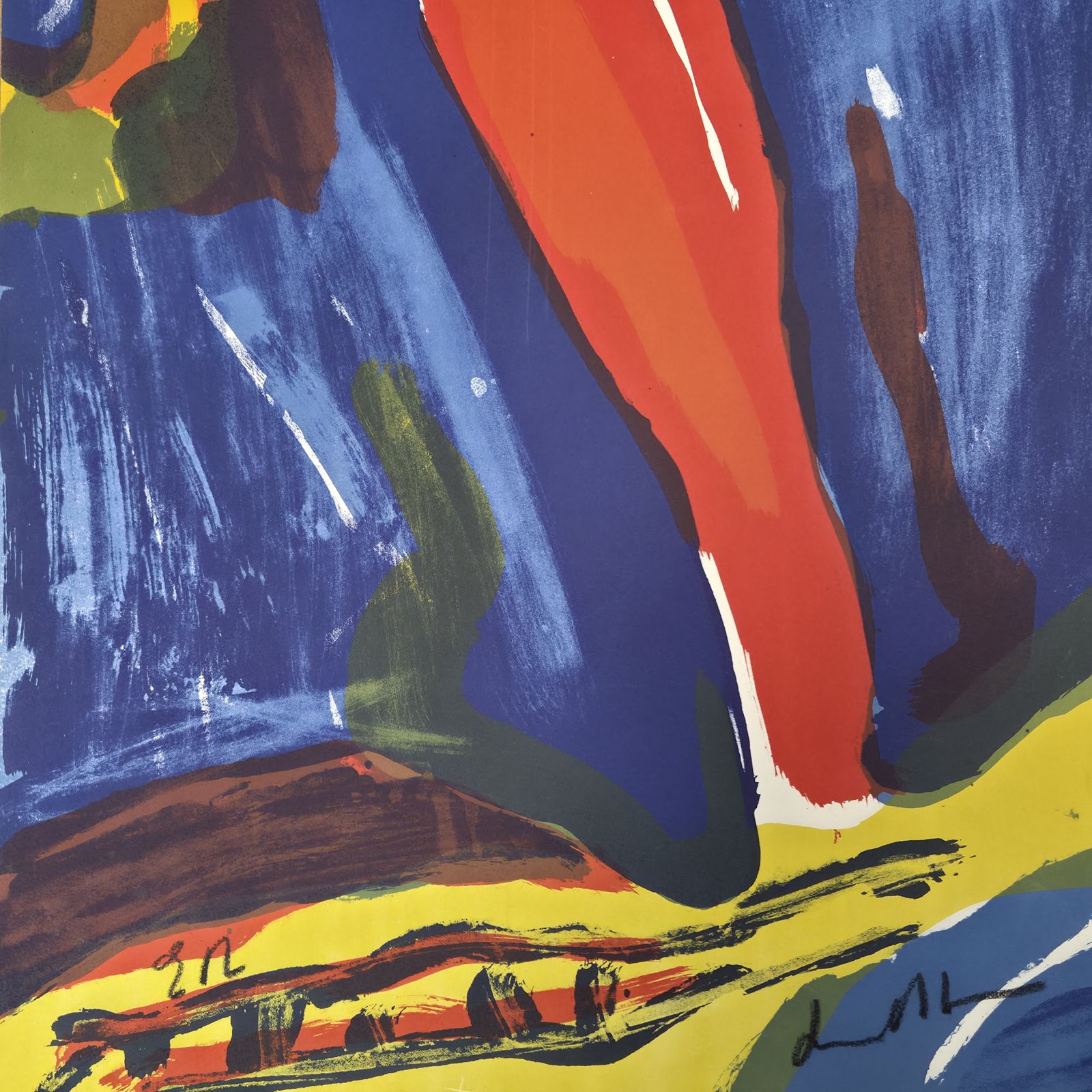 Art Lithographie originale signée et numérotée, Bengt Lindström (1925-2008) photo