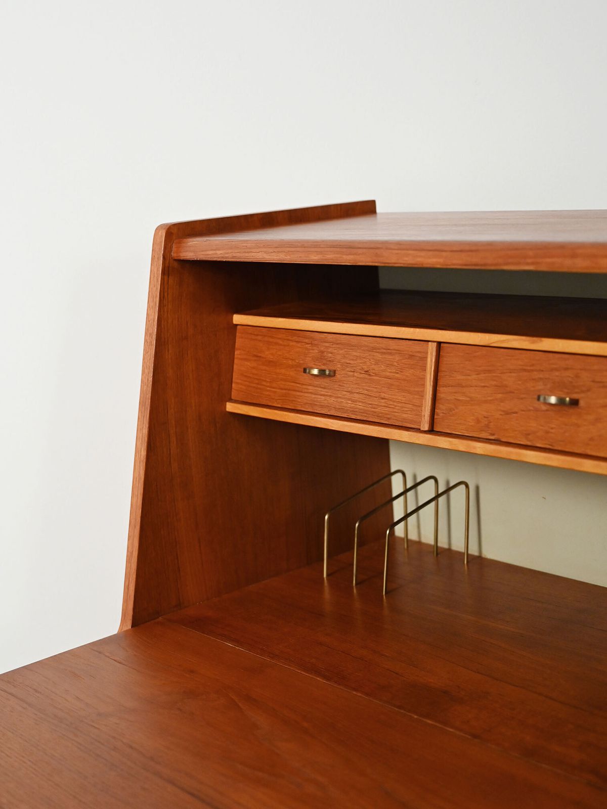 Scandinavian Secretaire With Hidden Mirror, 1960s photo vintage