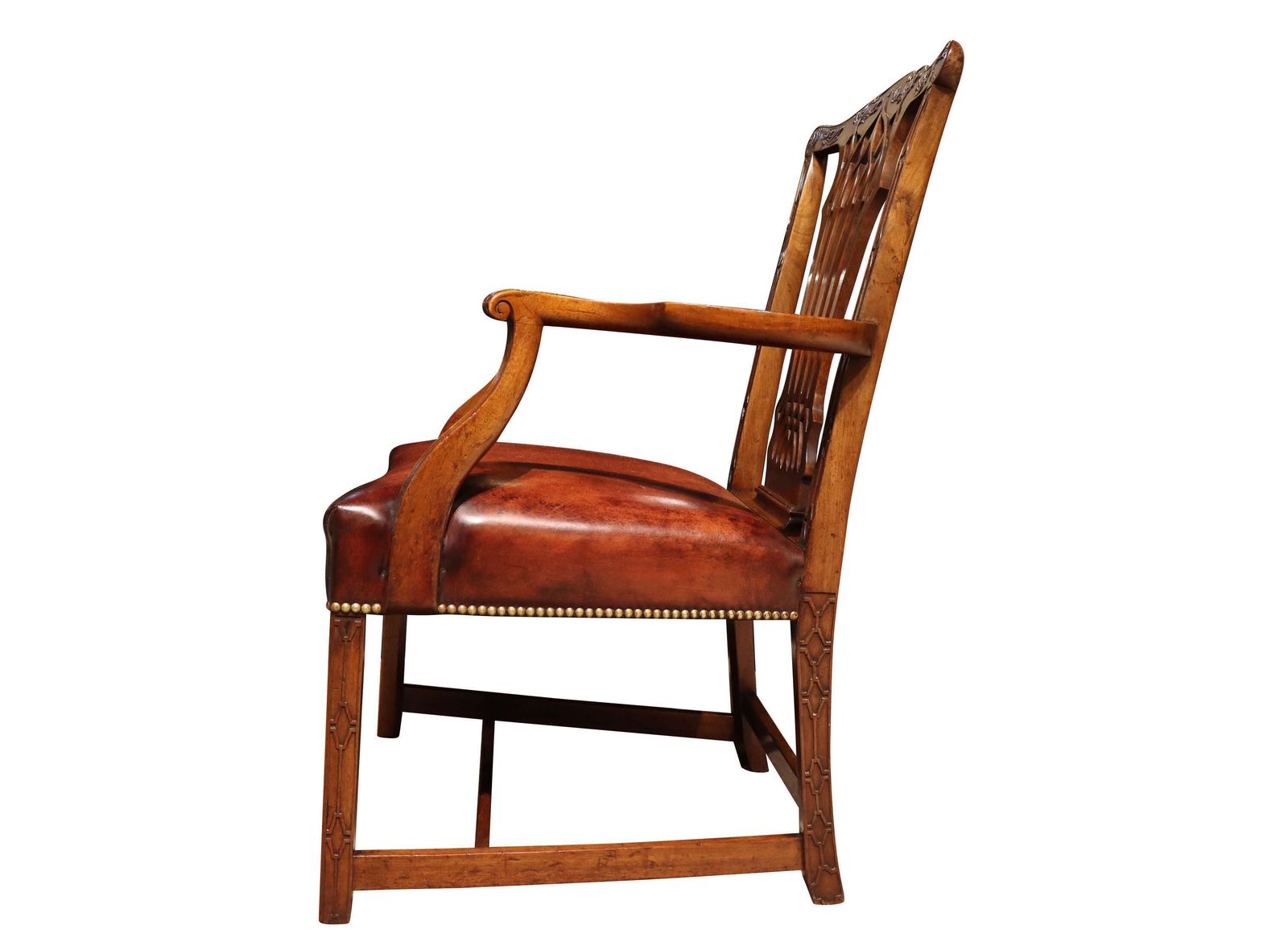 Victorian Mahogany Chippendale Style Armchair, Circa 1890 photo Furniture
