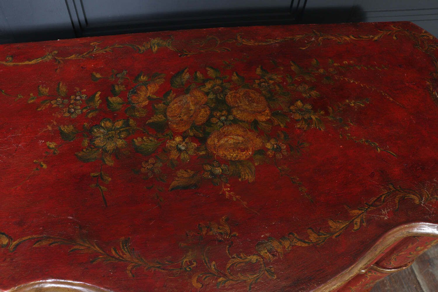 3800.0 Italian Painted 'Lacca Povera' Commode, 19th Century photo