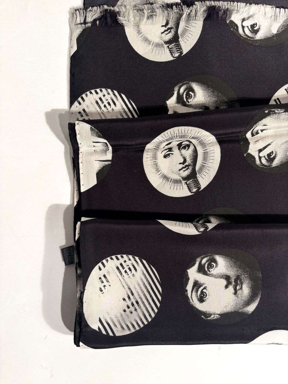 Piero Fornasetti's "Volti Di Lina" Silk Scarf From The 1980s photo 425.0