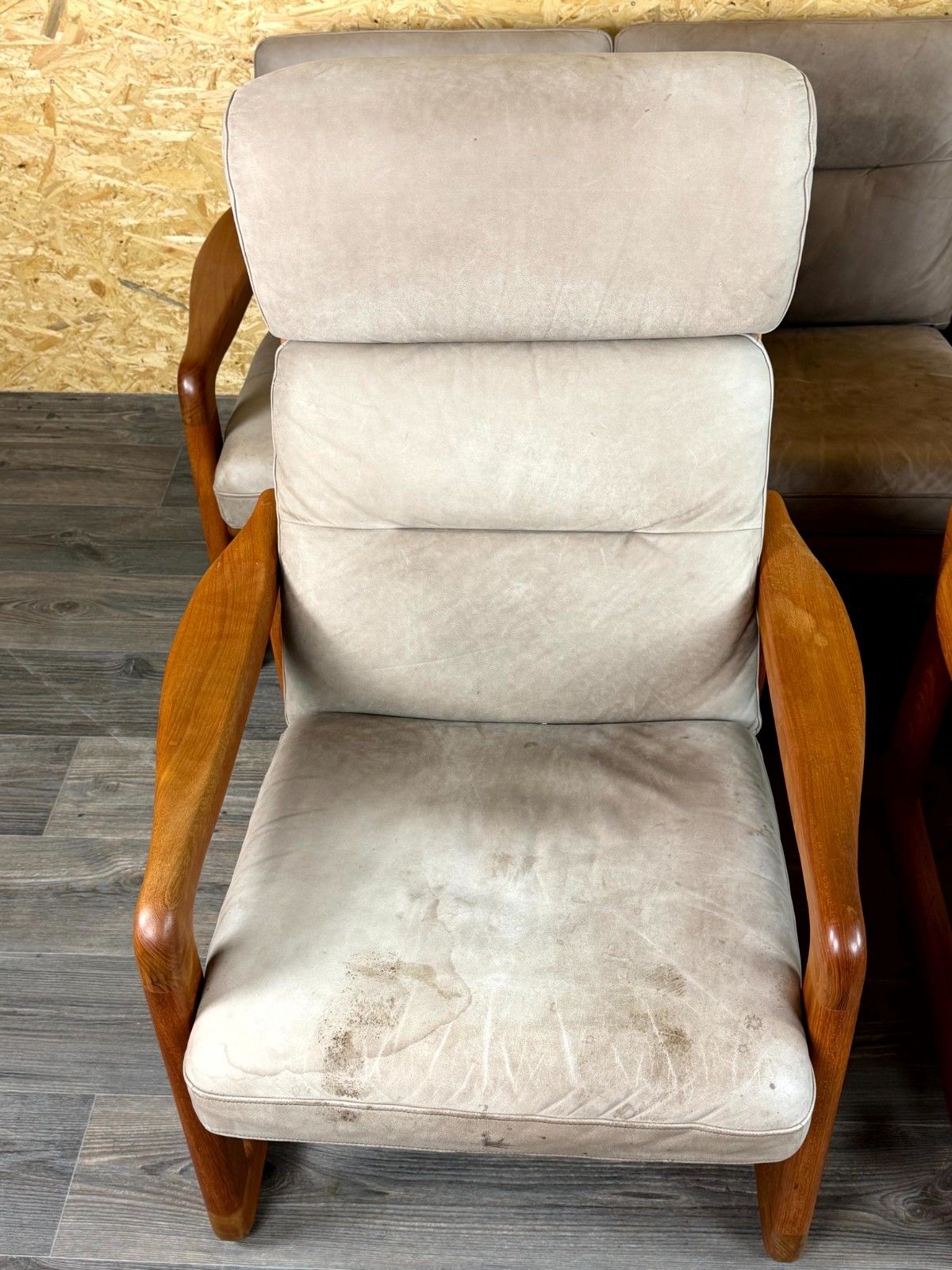Furniture 60s 70s Teak Sofa 3 Seater & 2x Armchairs Easy Chair Holstebro Møbelfabrik A/S photo