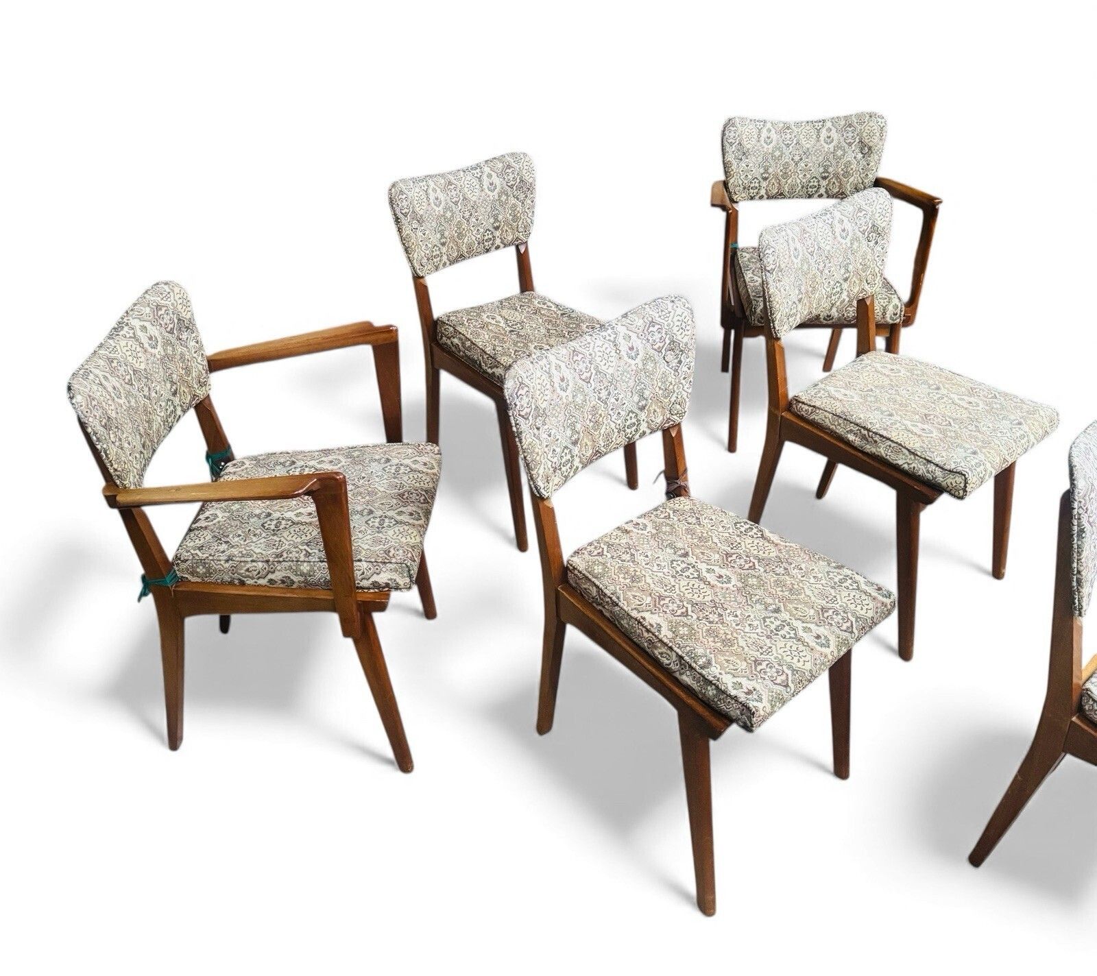 Furniture Set Of Six Teak Alfred Cox Dining Chairs Rare Mid Century Retro C1950s photo