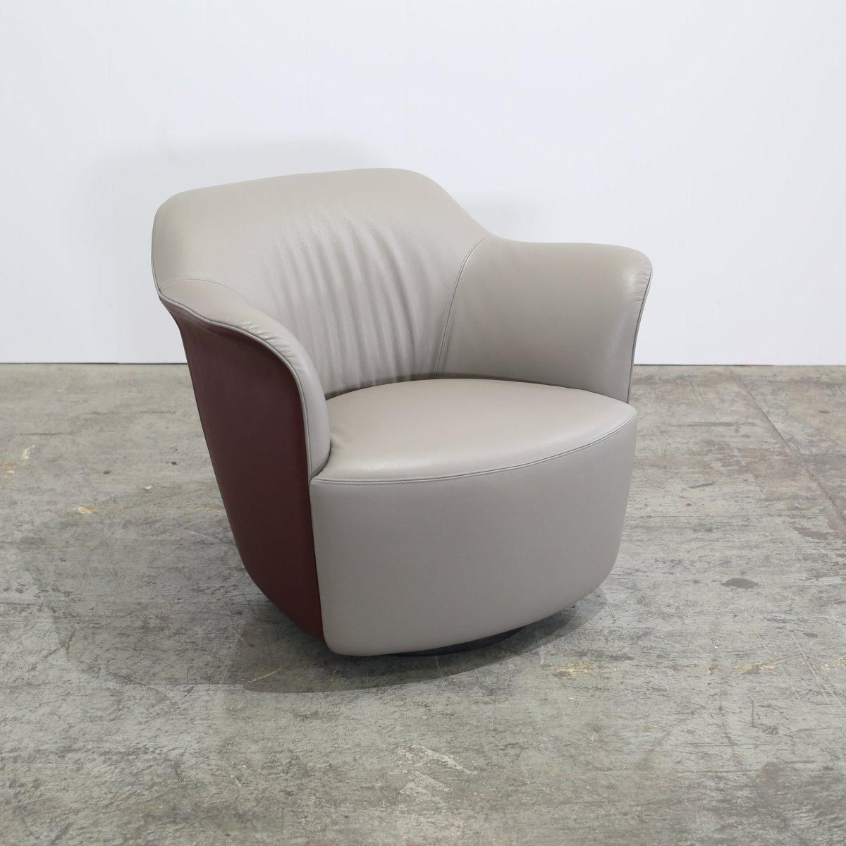 Poltrona Frau Aida Swivel Armchairs By Roberto Lazzeroni, Set Of Four photo for sale