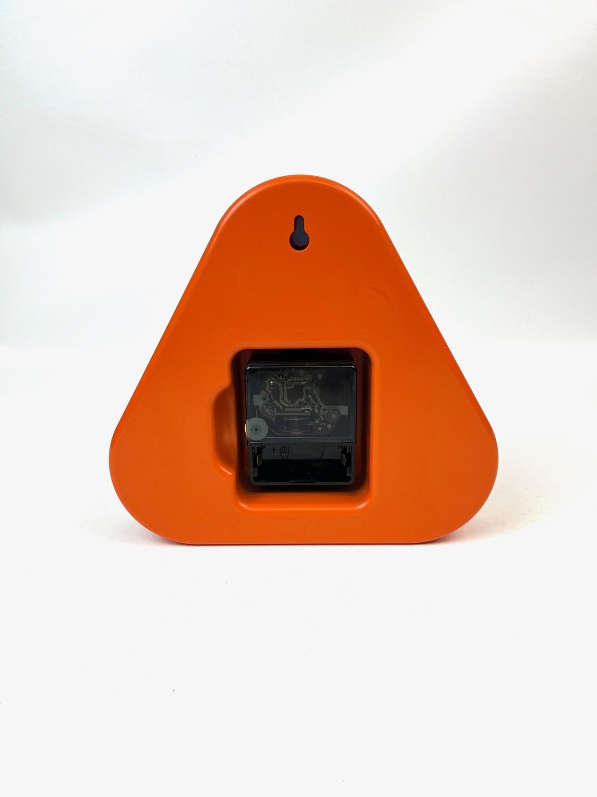 Very Rare Mid Century Orange Space Age Wall Clock By Bob International photo vinterior