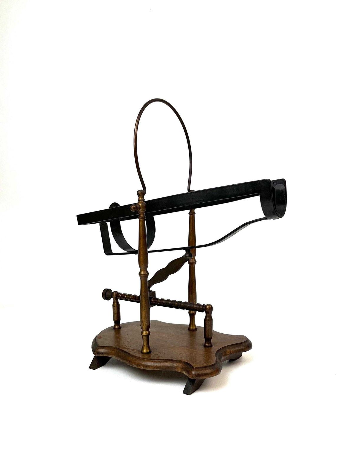 Rare Antique Mechanical Wine Cradle Decanter France About 1900 Home Bar photo furniture