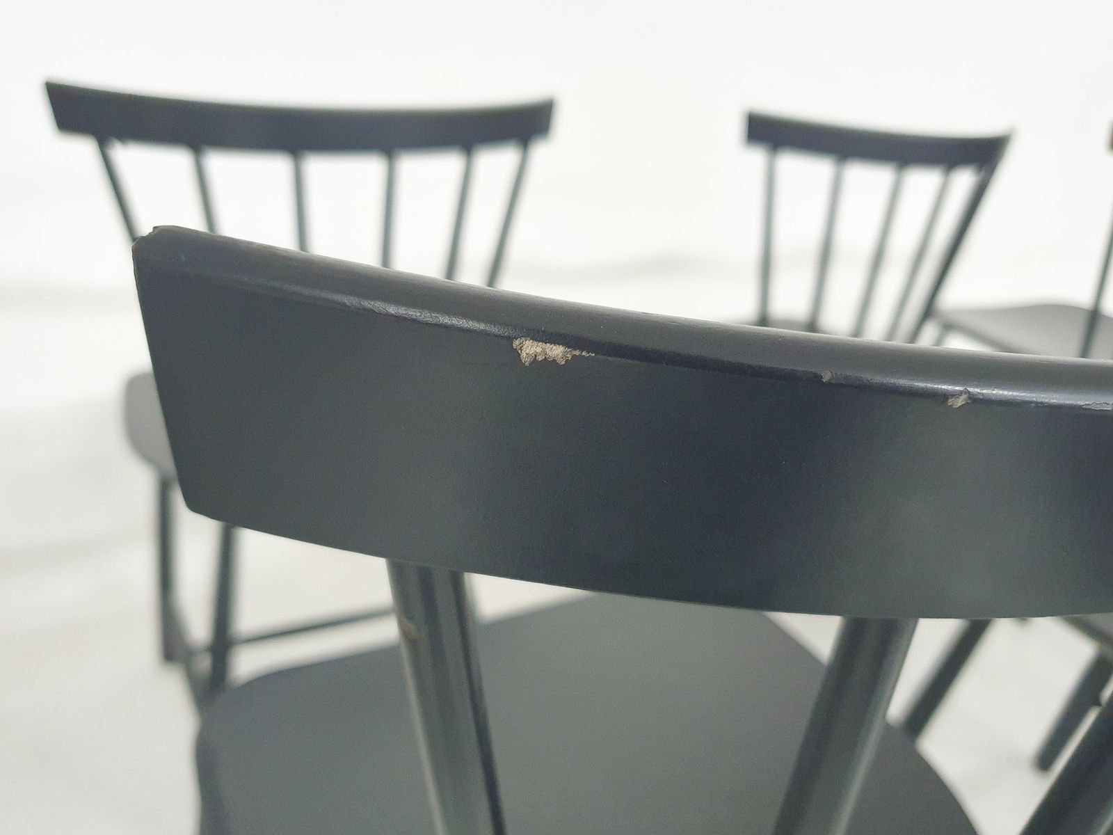 Meubels Poul M. Volther J46 Spindle Back Chairs Voor Fdb Møbler, Denemarken, 1956 photo