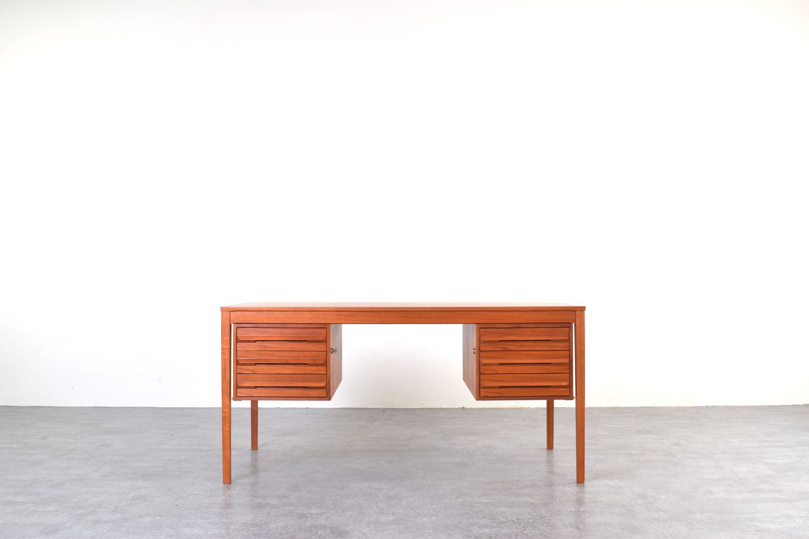 Mid Century Teak Executive Desk By Torbjørn Afdal For Bruksbo photo for sale