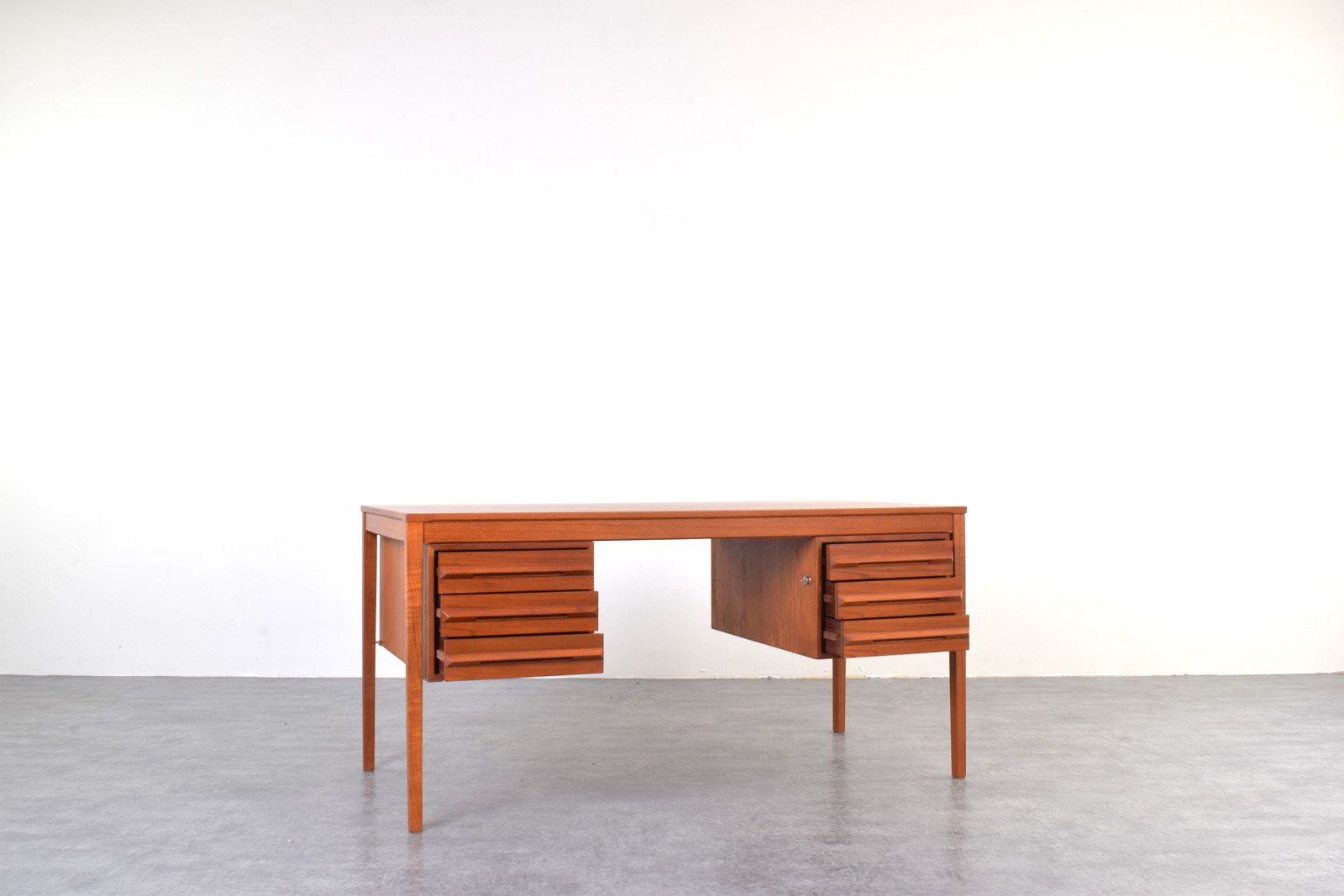 Mid Century Teak Executive Desk By Torbjørn Afdal For Bruksbo photo Furniture