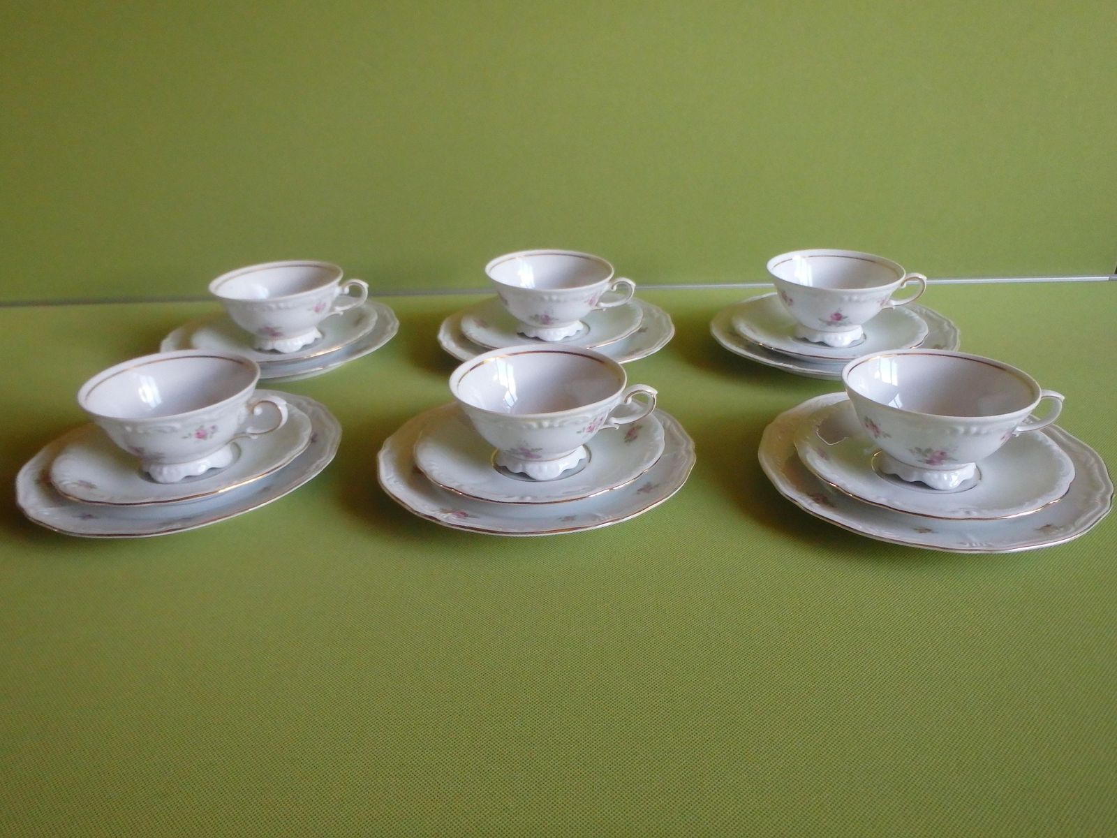 photo vinterior 1960thies Bavaria Teaset For 6 Cups And Plates And Tea Pot With Charming Flowers