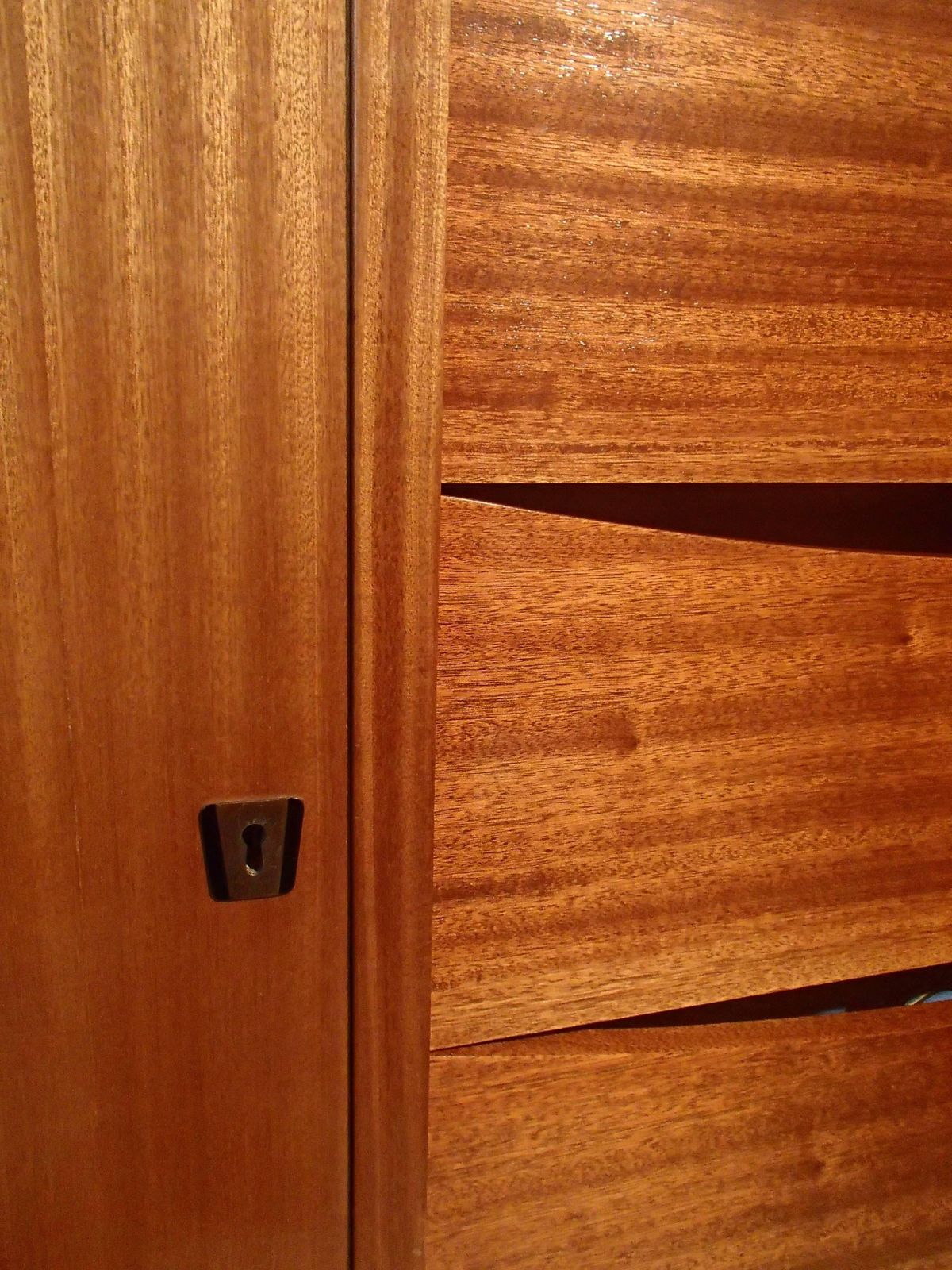Mid Century Full Mahogany Gentlemen Dresser "Homme Debout" photo 3129.0