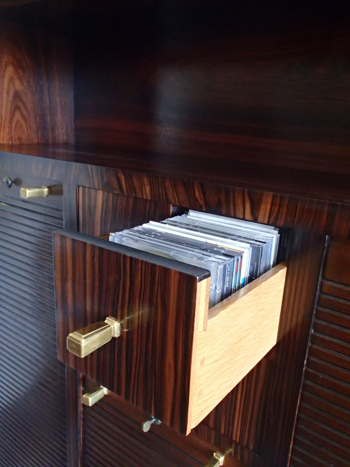14272.0 Art Deco Cabinet With 27 Big And 4 Small Drawers Oak With Ebene De Macassar photo