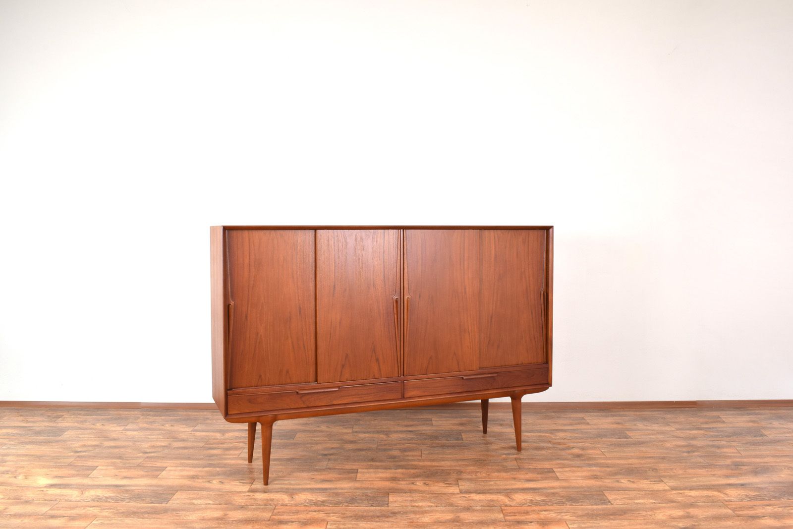 Mid Century Danish Teak Highboard Model 13 By Gunni Omann For Omann Jun, 1960s. photo Furniture