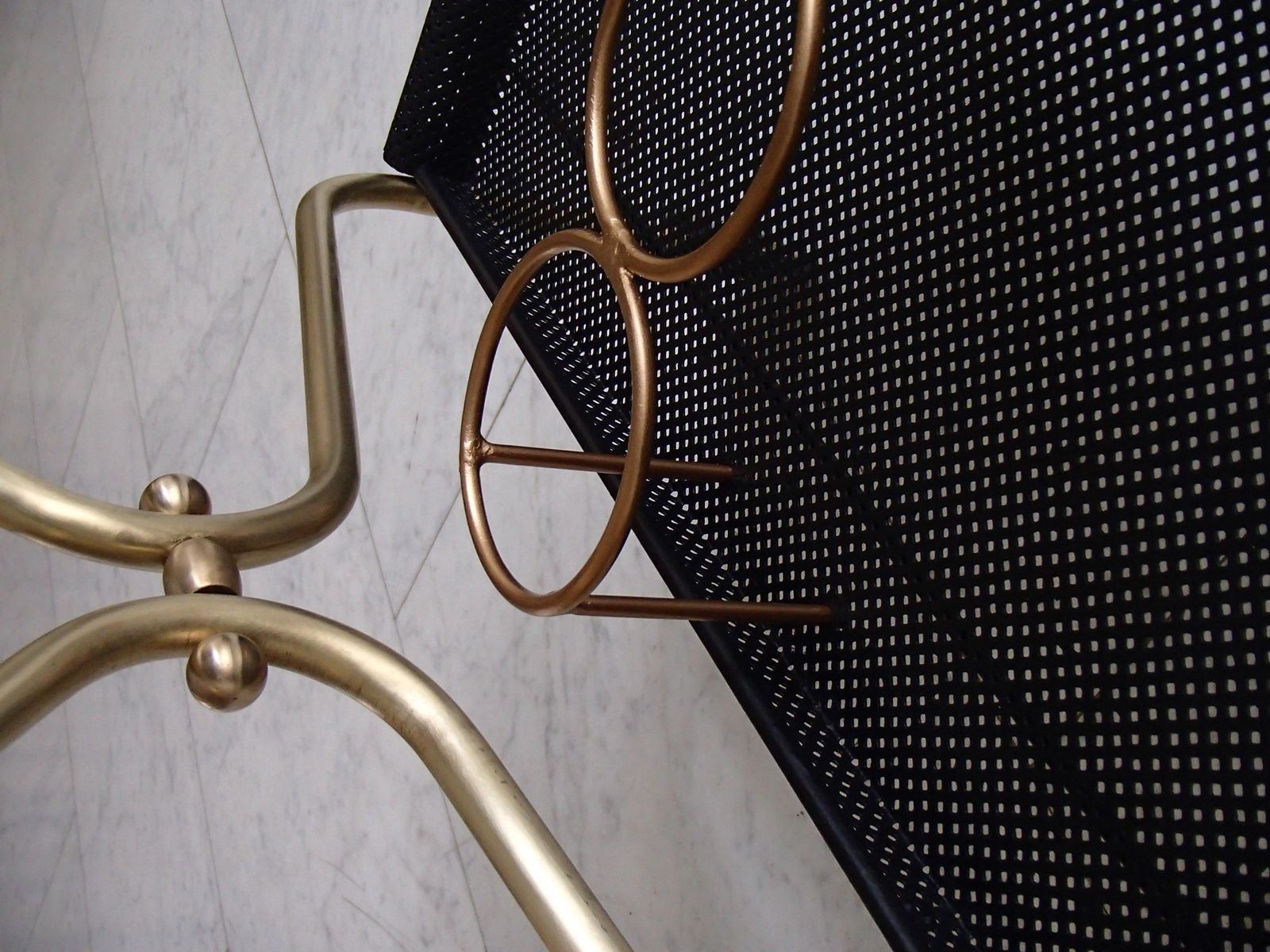 1070.0 Mid Century Modern Bar Cart In The Style Of Mathieu Matégot photo