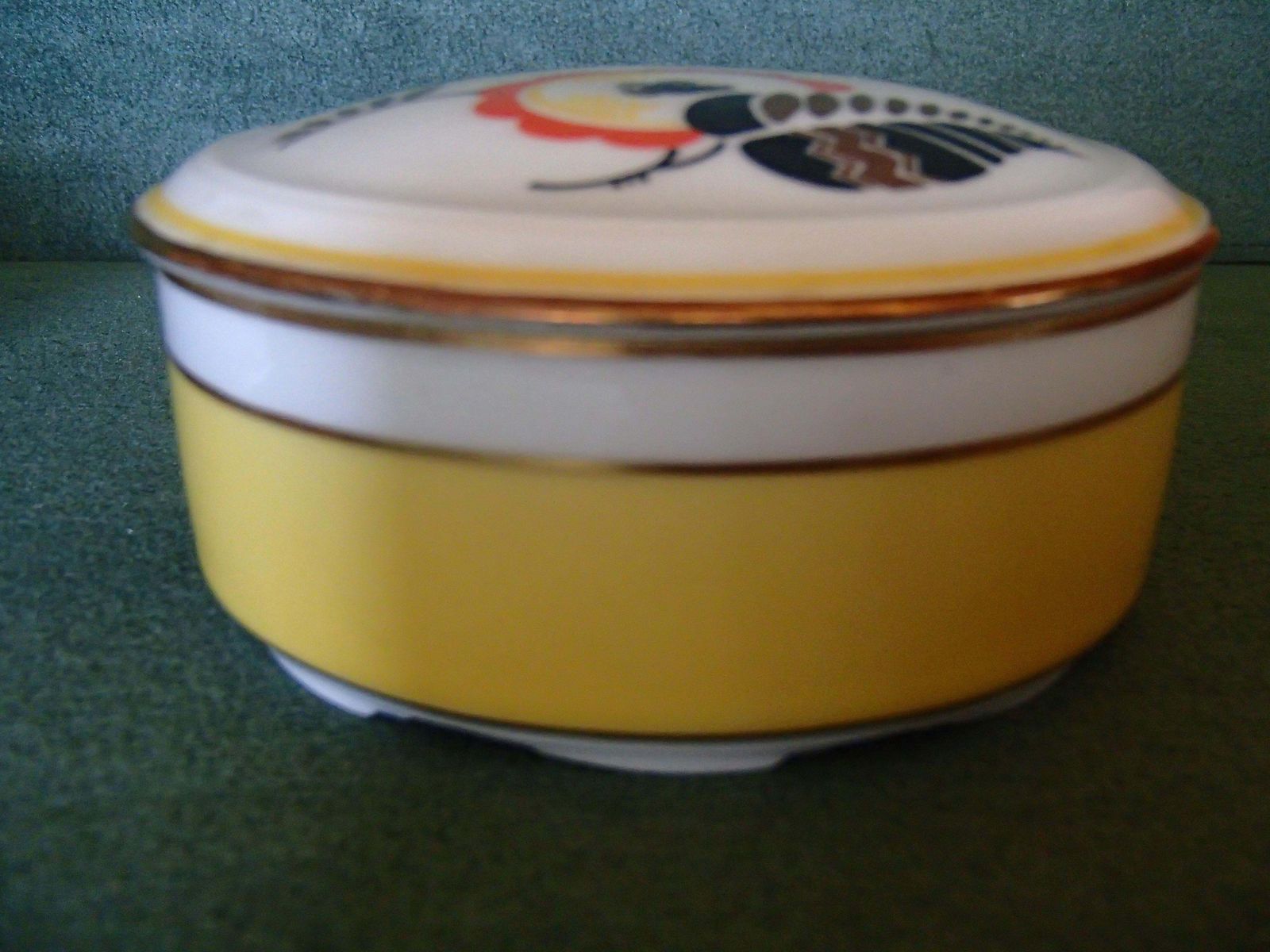 photo furniture 2 Art Deco Langenthal Ceramic Boxes With Geometrical Design