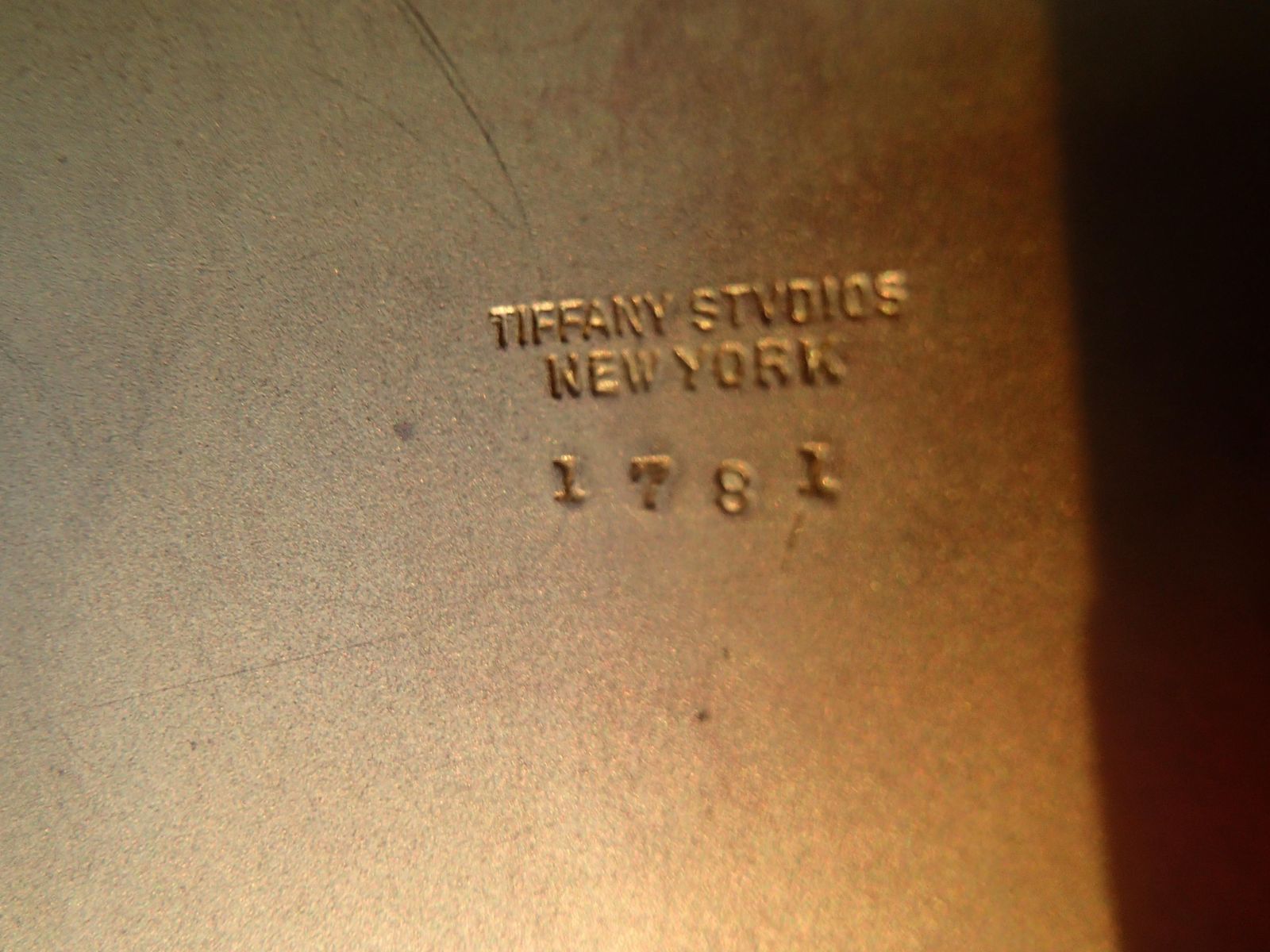 photo vinterior Art Nouveau Desk Set By Tiffany Calendar, Ink Dryer, Box And Clip