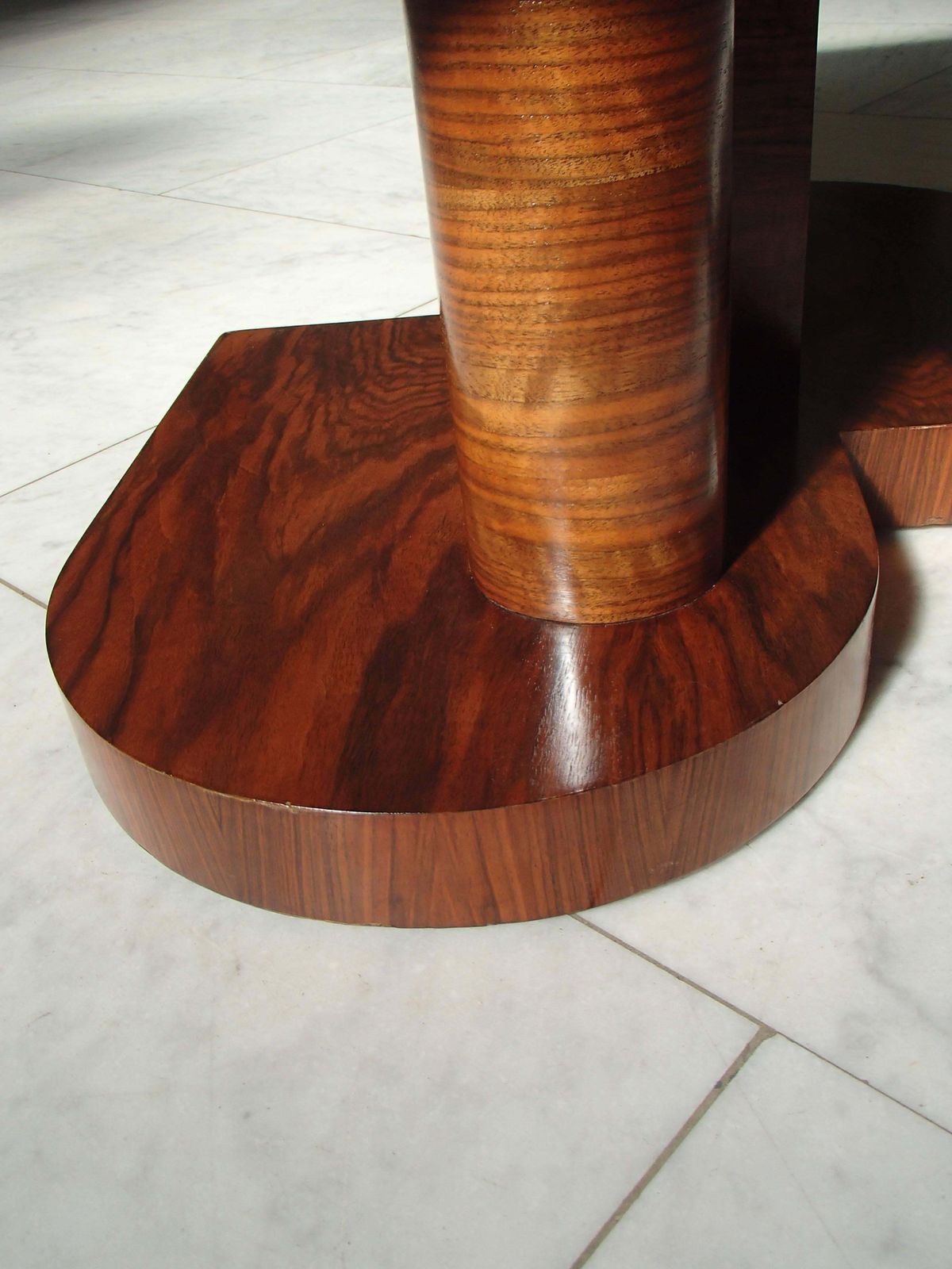 Art Deco Table Or Low Console Rose Wood And Walnut Square Double Top photo vinterior