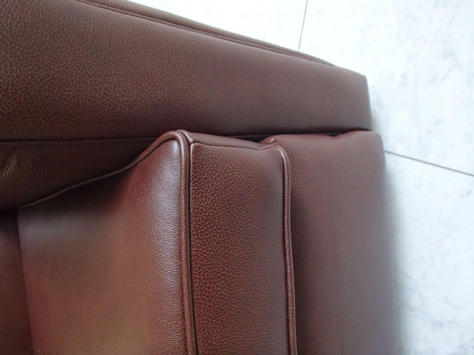 Furniture Art Deco Club Chair Completely Restored And Recovered With Brown Leather photo