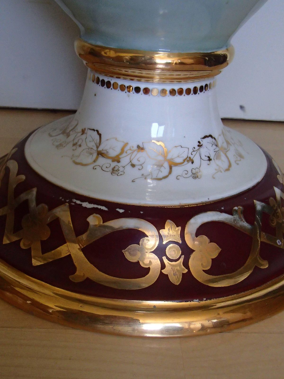 Art Nouveau Huge Porcelain Floor Amphora With Birds Gold Handles By J.Bünzli photo 13381.0