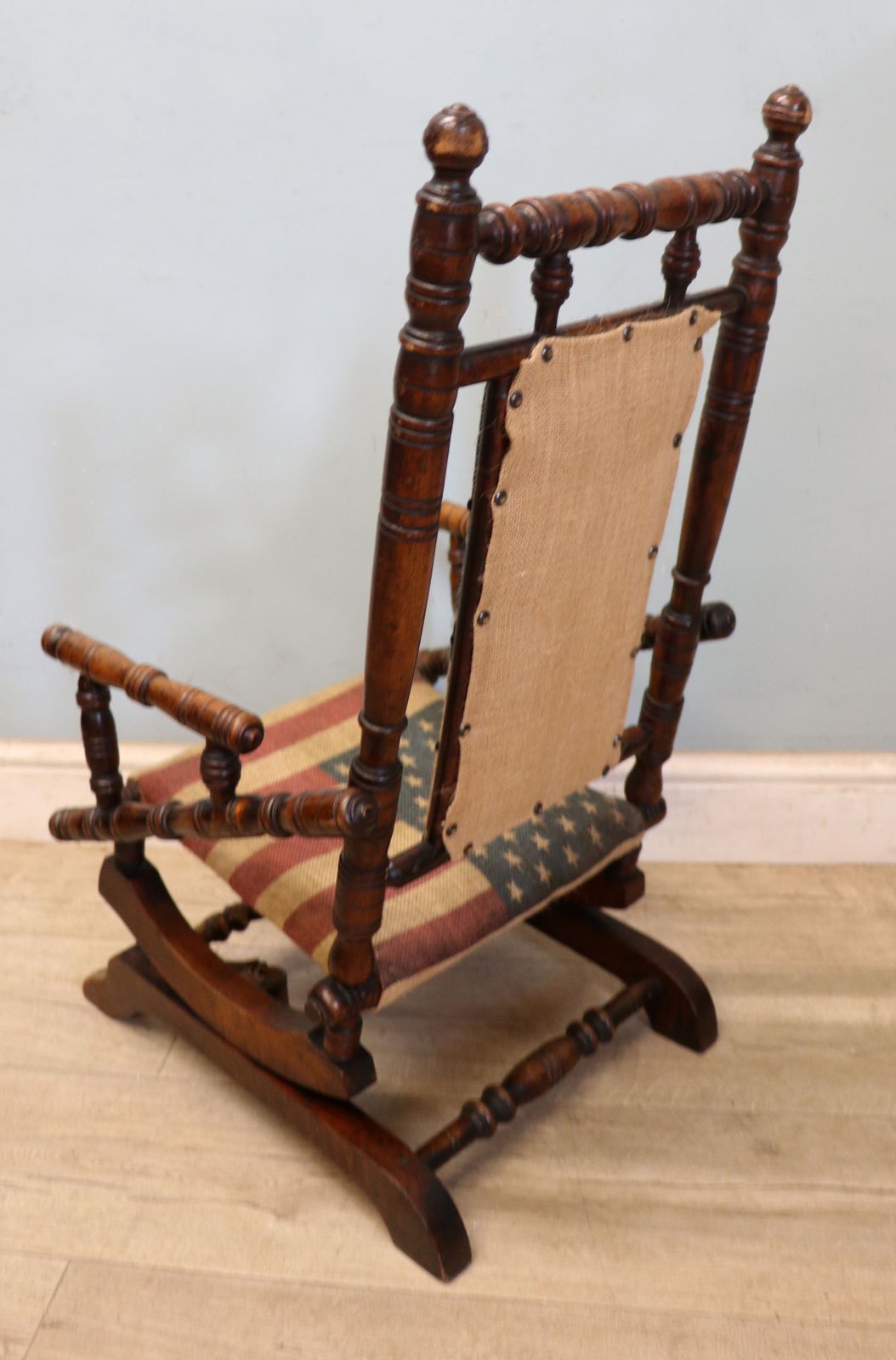 An Absolutely Lovely, Charming Late 19th Century American Child’s Rocking Chair. photo 245.0