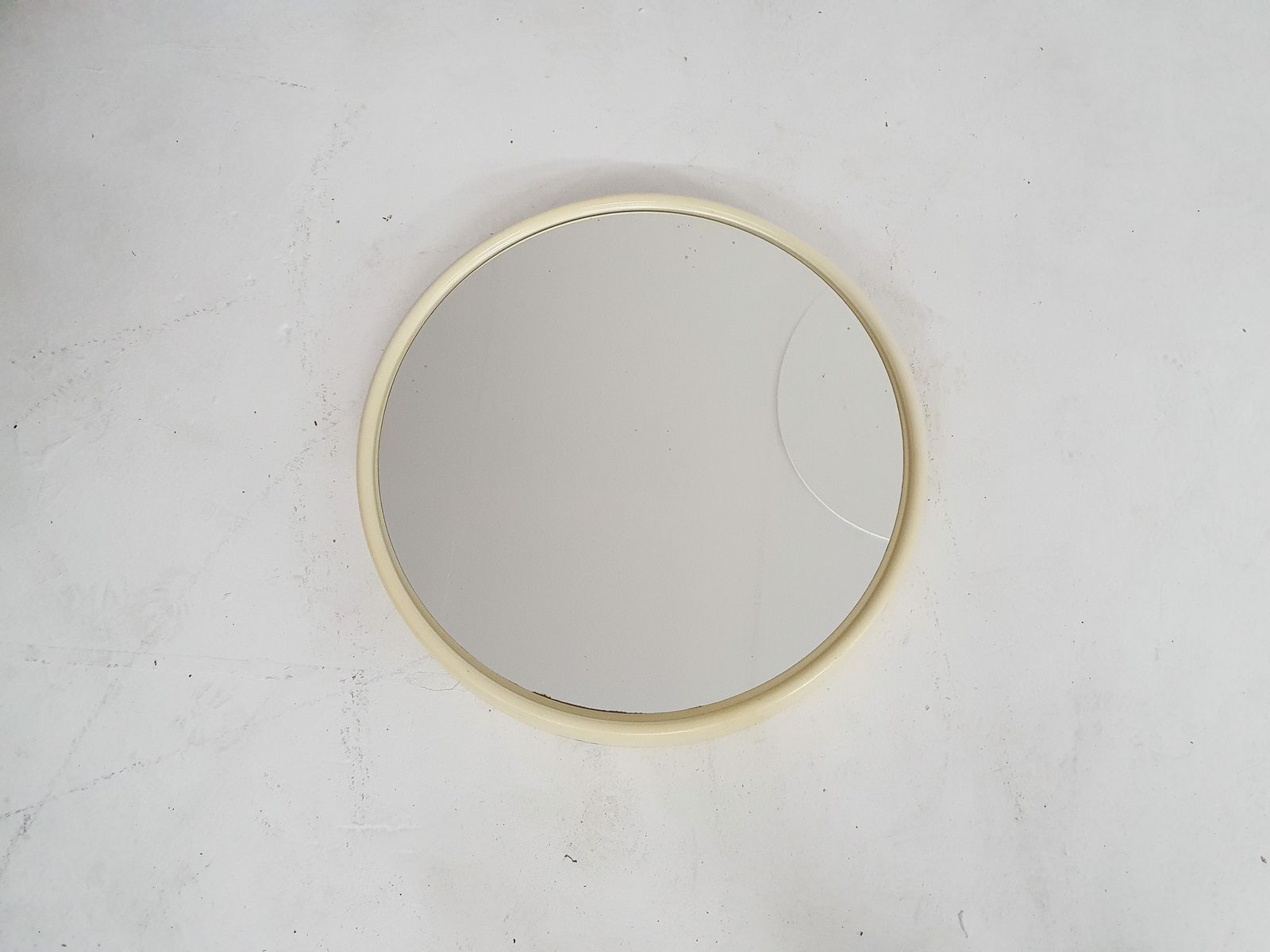 Mid Century Round Polyester Mirror, The Netherlands 1960's