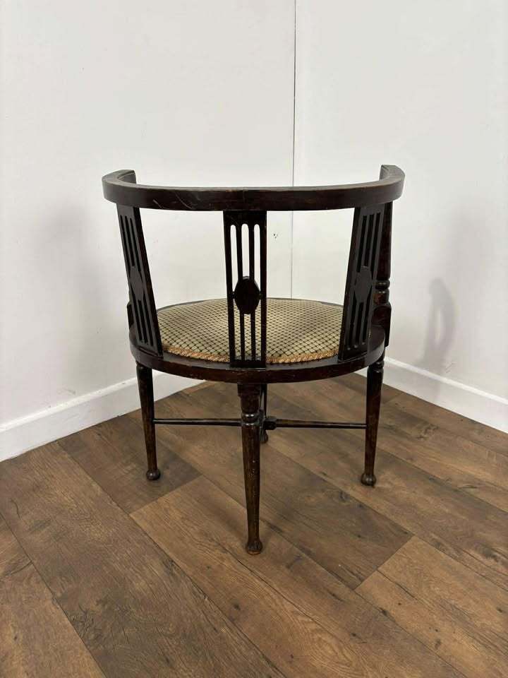 photo for sale Edwardian Inlaid Tub Side Chair