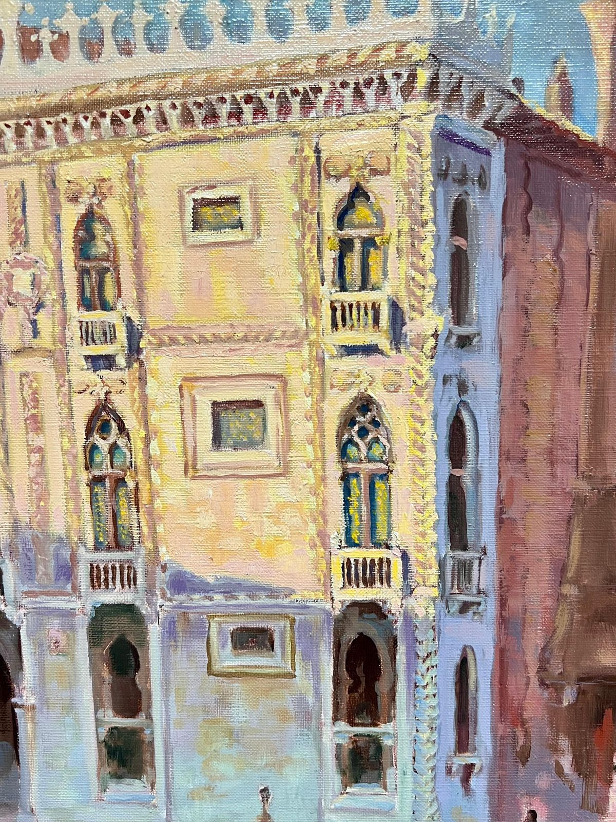 Georges Bordonove French Impressionist Oil Painting Reflections Of Venetian Splendor photo buy