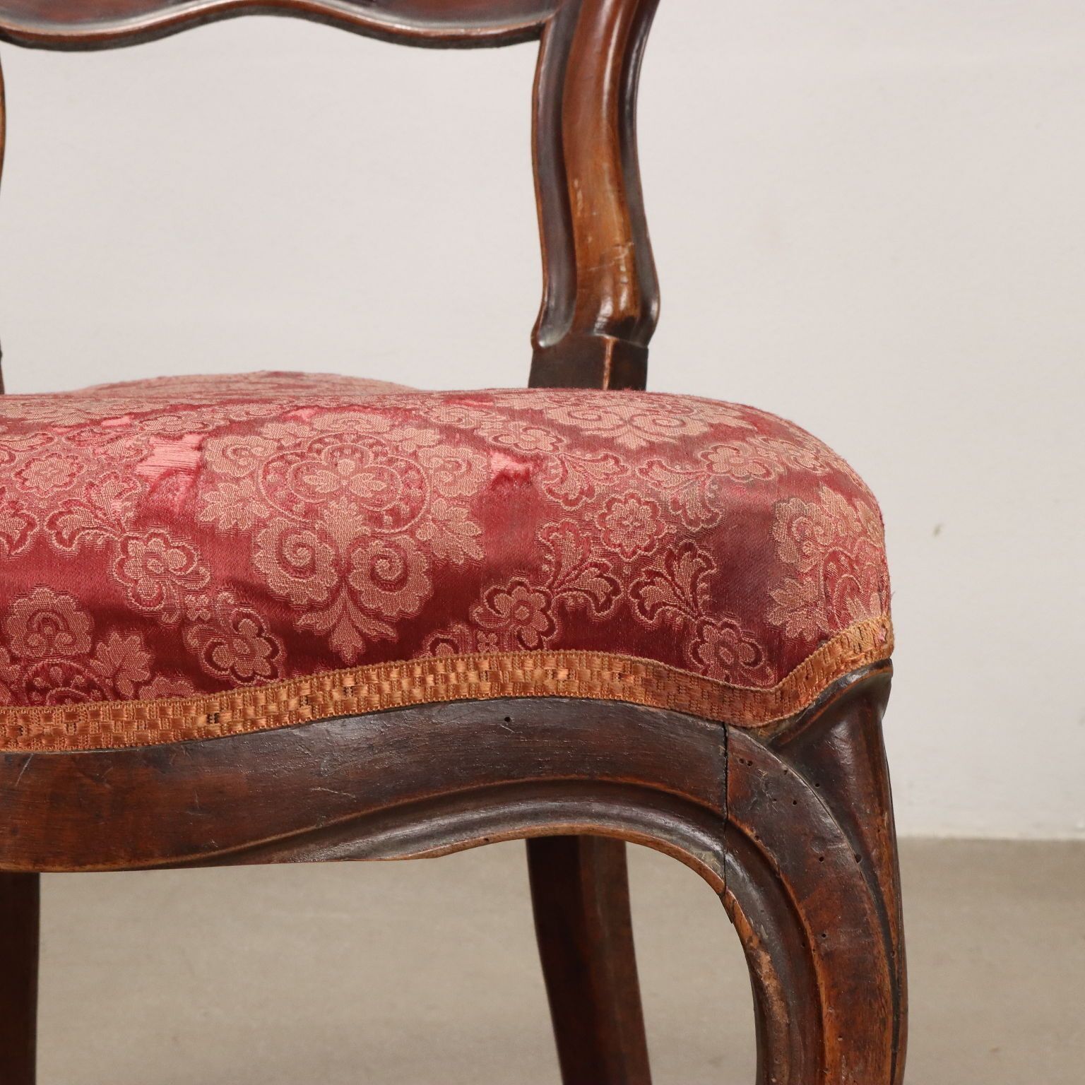 Group Of 3 Antique Louis Philippe Chairs Walnut Italy XIX Century photo 320.0