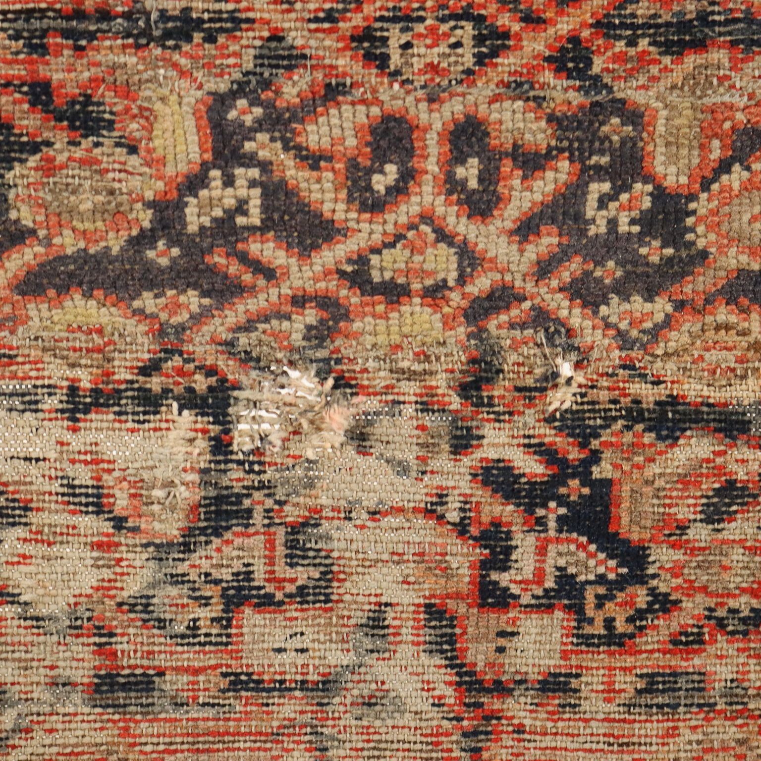 Antique Asian Carpet Cotton Wool Extra Thin Knot 71 X 51 In photo Textiles