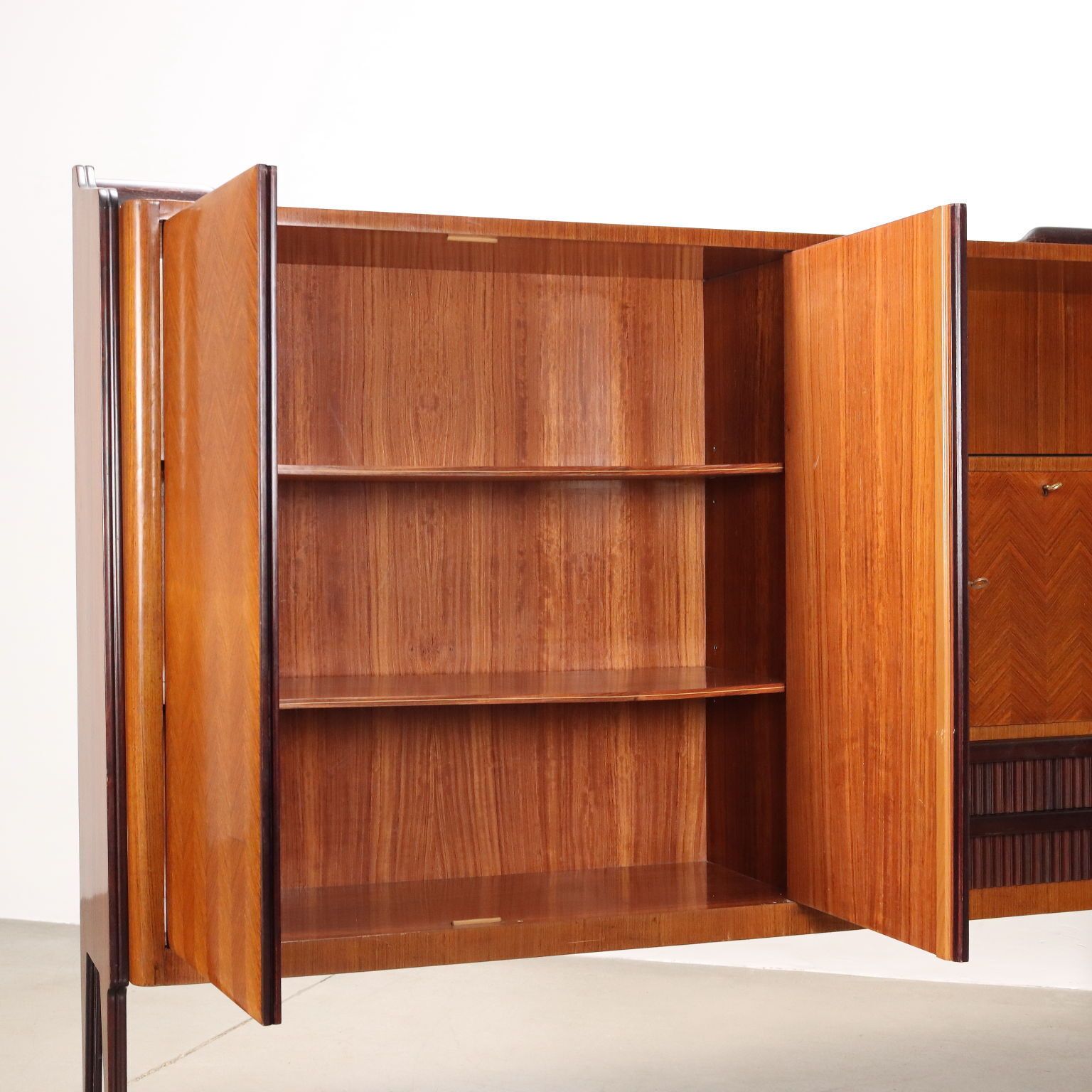 Vintage Living Room Furniture Exotic Wood Italy 1960s photo Furniture
