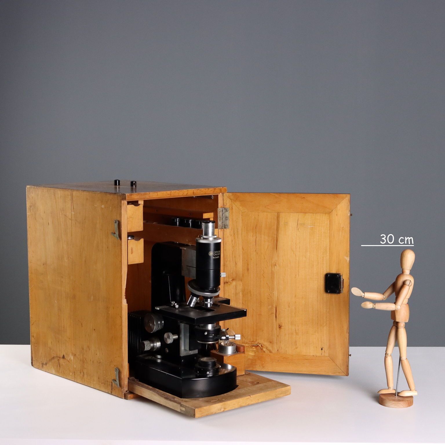 Professional Microscope Officine Galileo Vintage Italy 1950s photo furniture