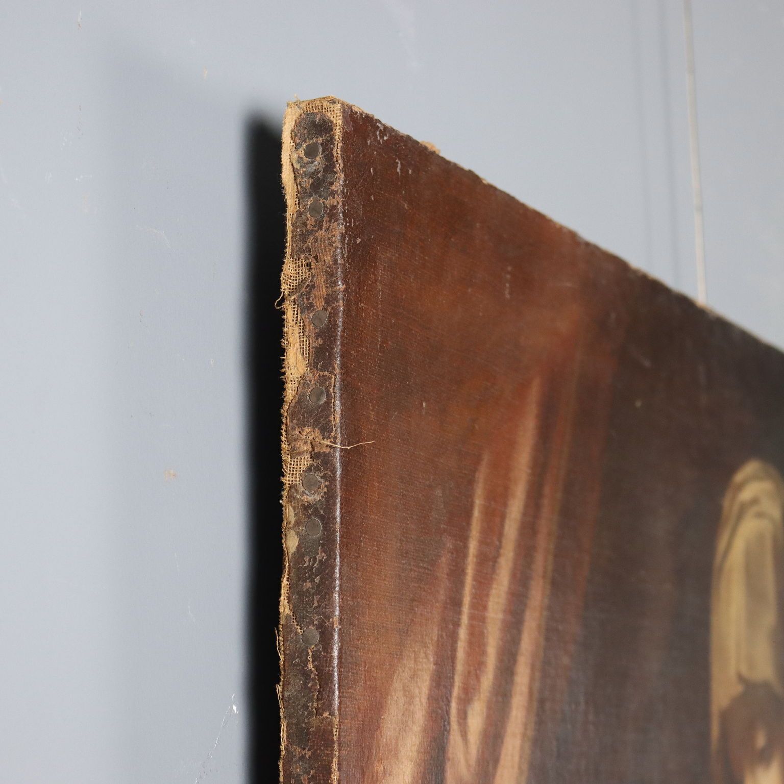 Antique Painting Virgin Mary Copy From Guido Reni XVIII Century photo vintage