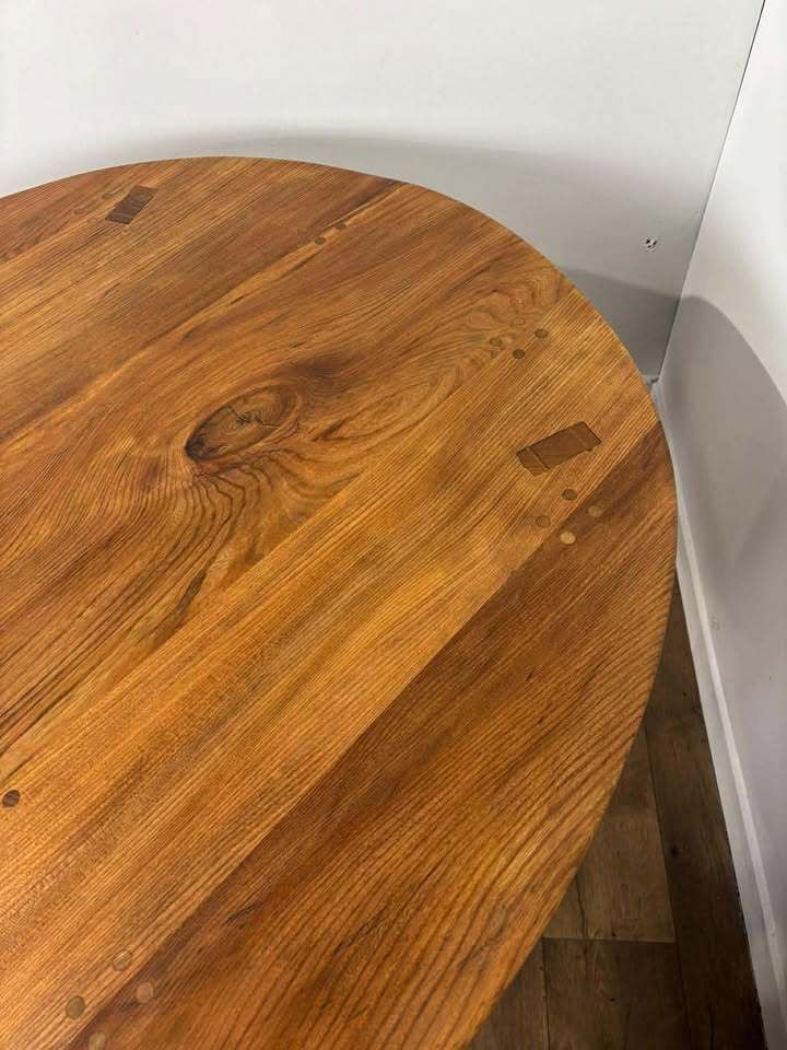 photo buy Custom Made Oval Elm Dining Table