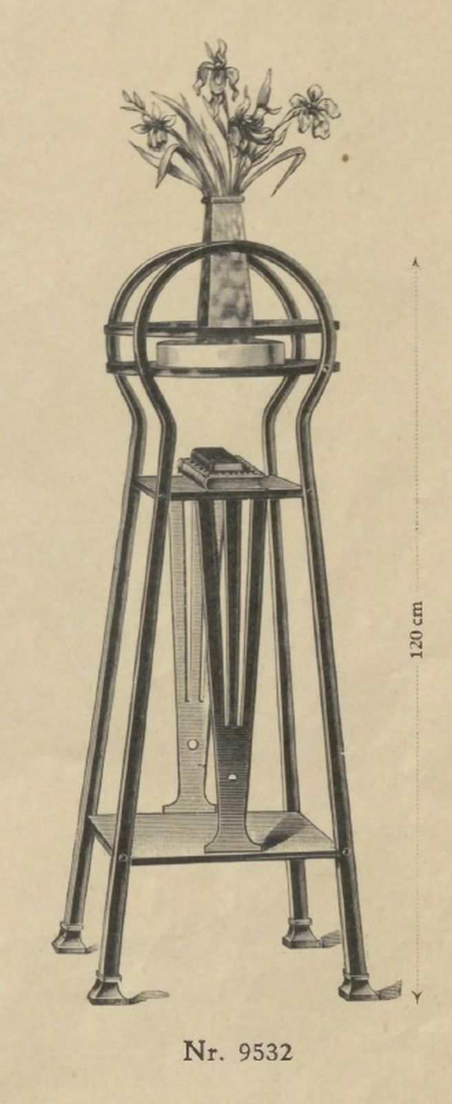 3568.0 Secession Plant Stand No.9532 By Arch. Marcel Kammerer For Thonet photo