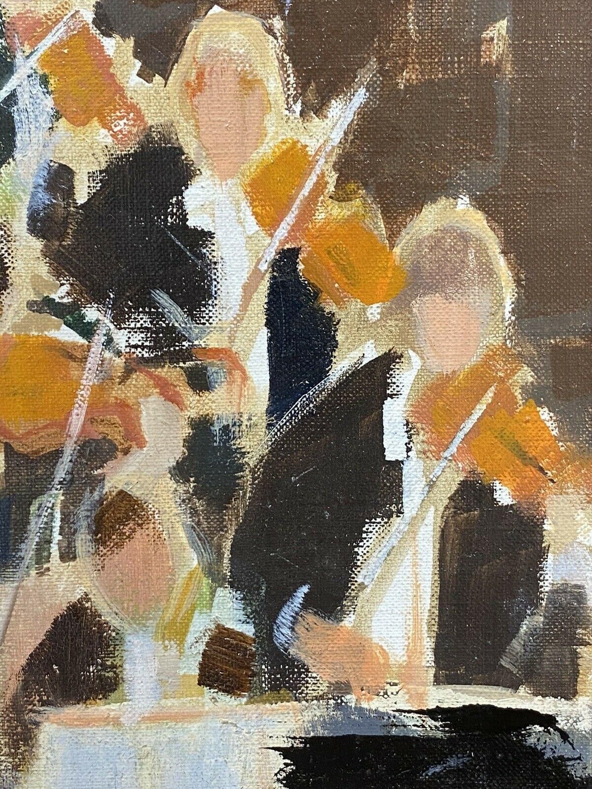 Unknown Rene Leroy, French Contemporary Modernist Painting, The Orchestra 1900s photo Art