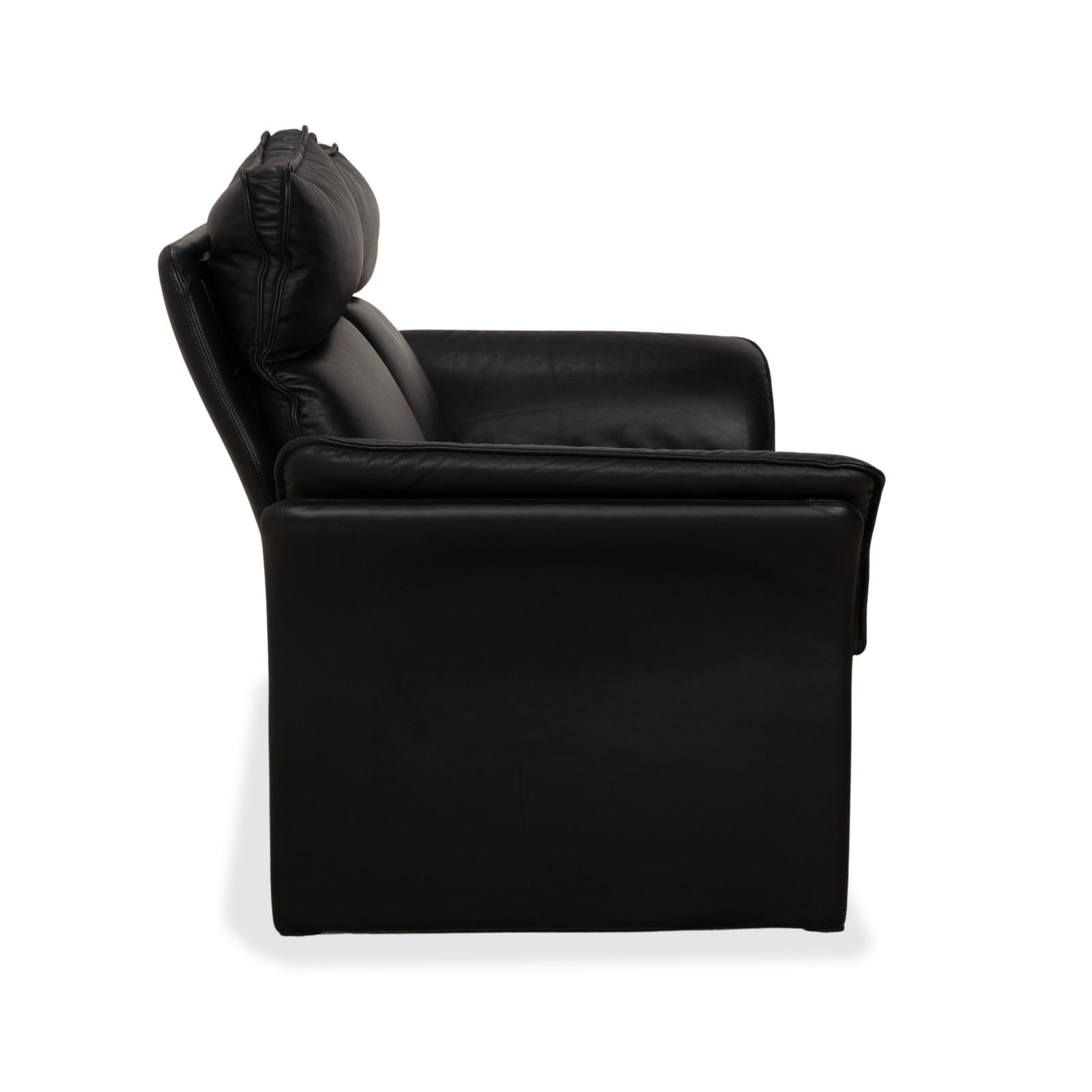 Mobilier Canapé 2 places Three Point Scala en cuir noir photo