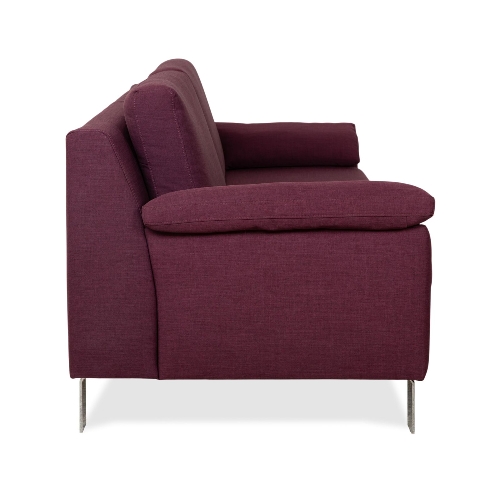 Furniture Ewald Schillig Flex Plus Fabric Three Seater Sofa Purple Aubergine Red photo
