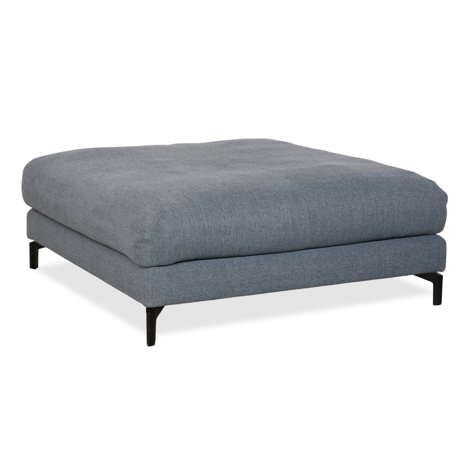 Pouf Rolf Benz Nuvola en tissu bleu gris