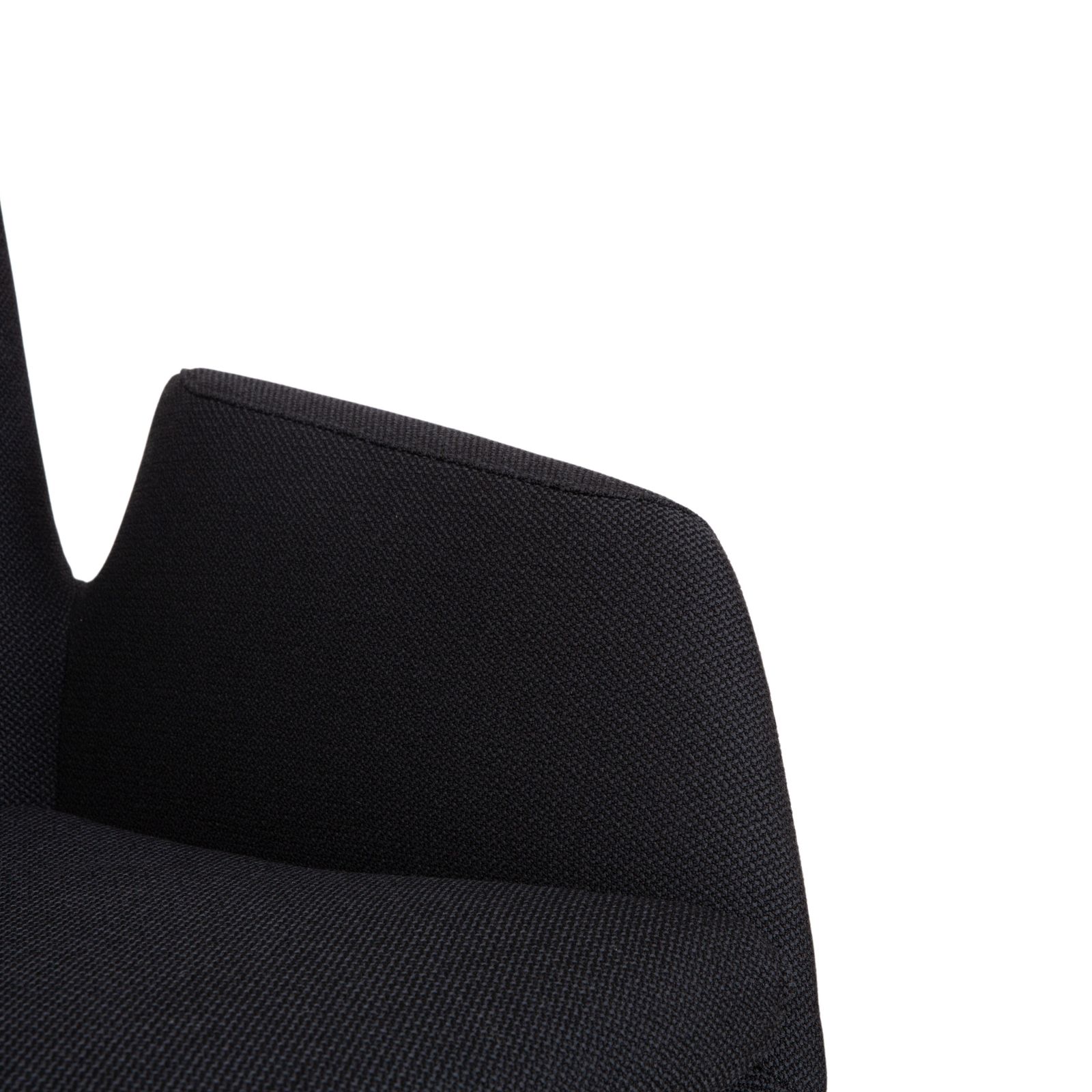 Set Of 4 Cor Cordia Fabric Chairs, Dark Grey And Blue, Manual Swivel Chairs photo Furniture